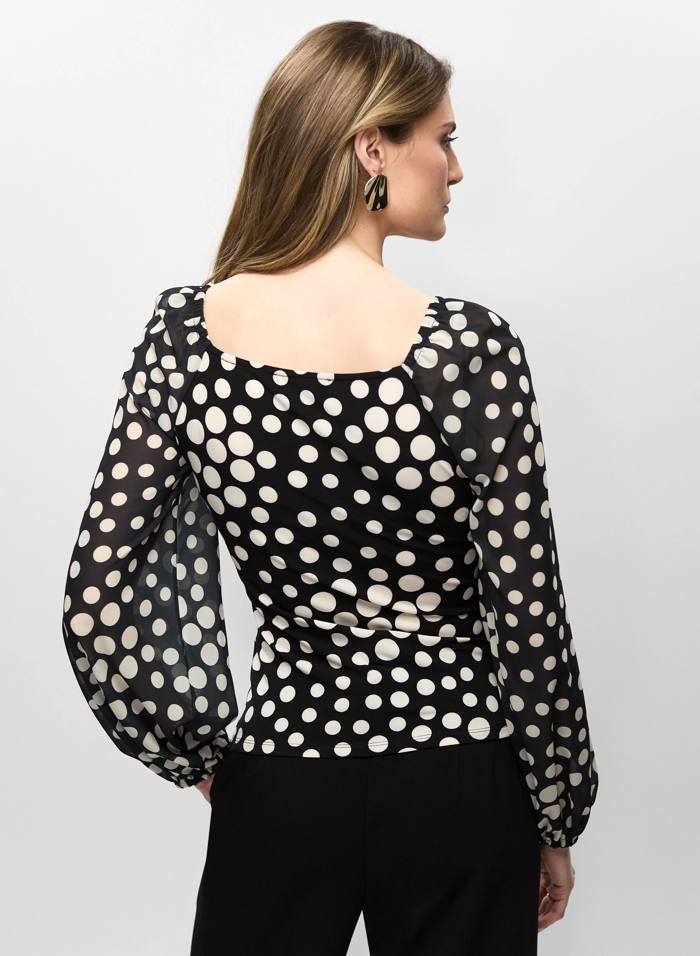 10975-polka-dot-chiffon-top-4.webp Polka Dot Chiffon Top