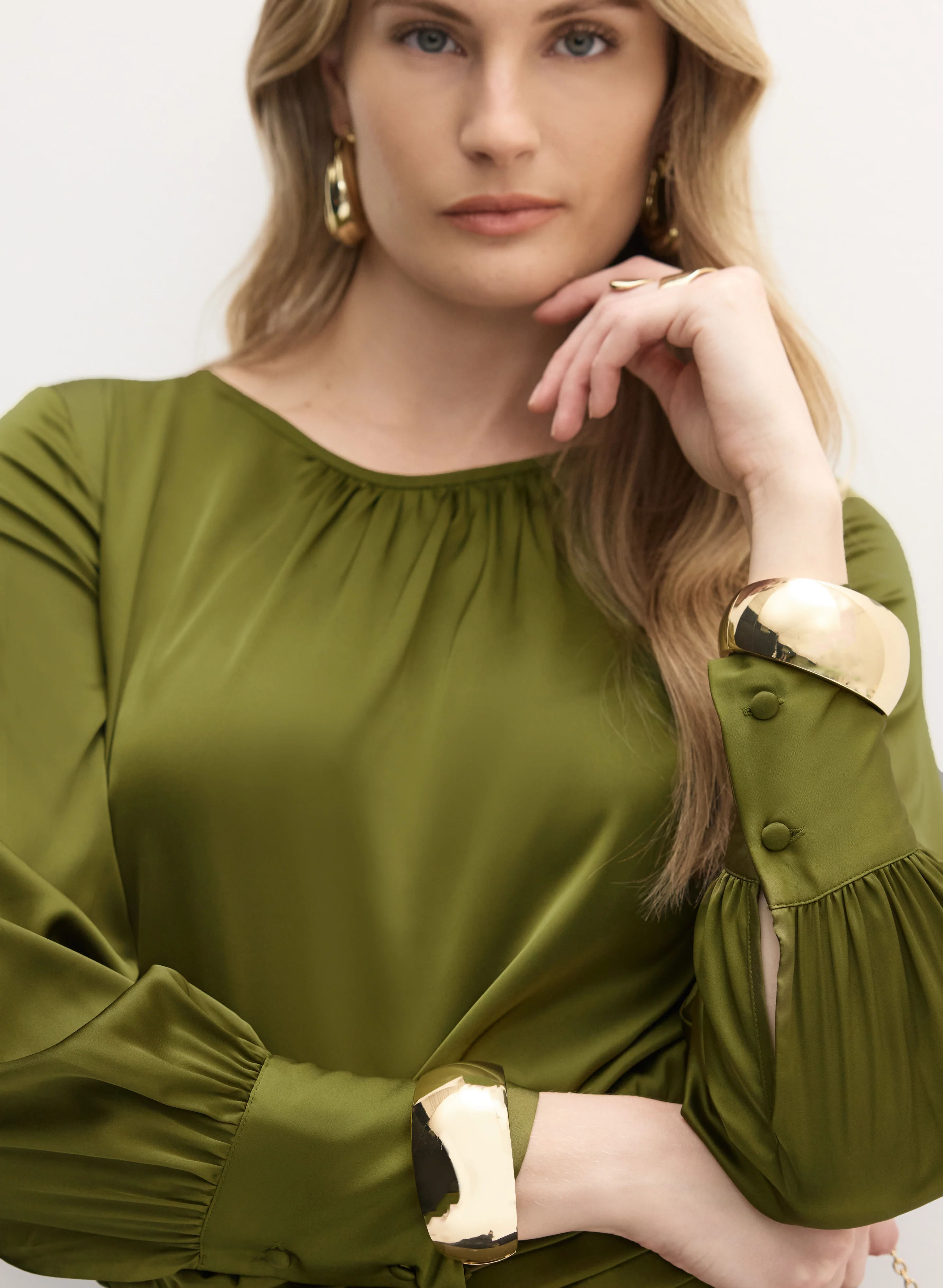 11521-satin-smocked-waist-blouse-2.webp Satin Smocked Waist Blouse