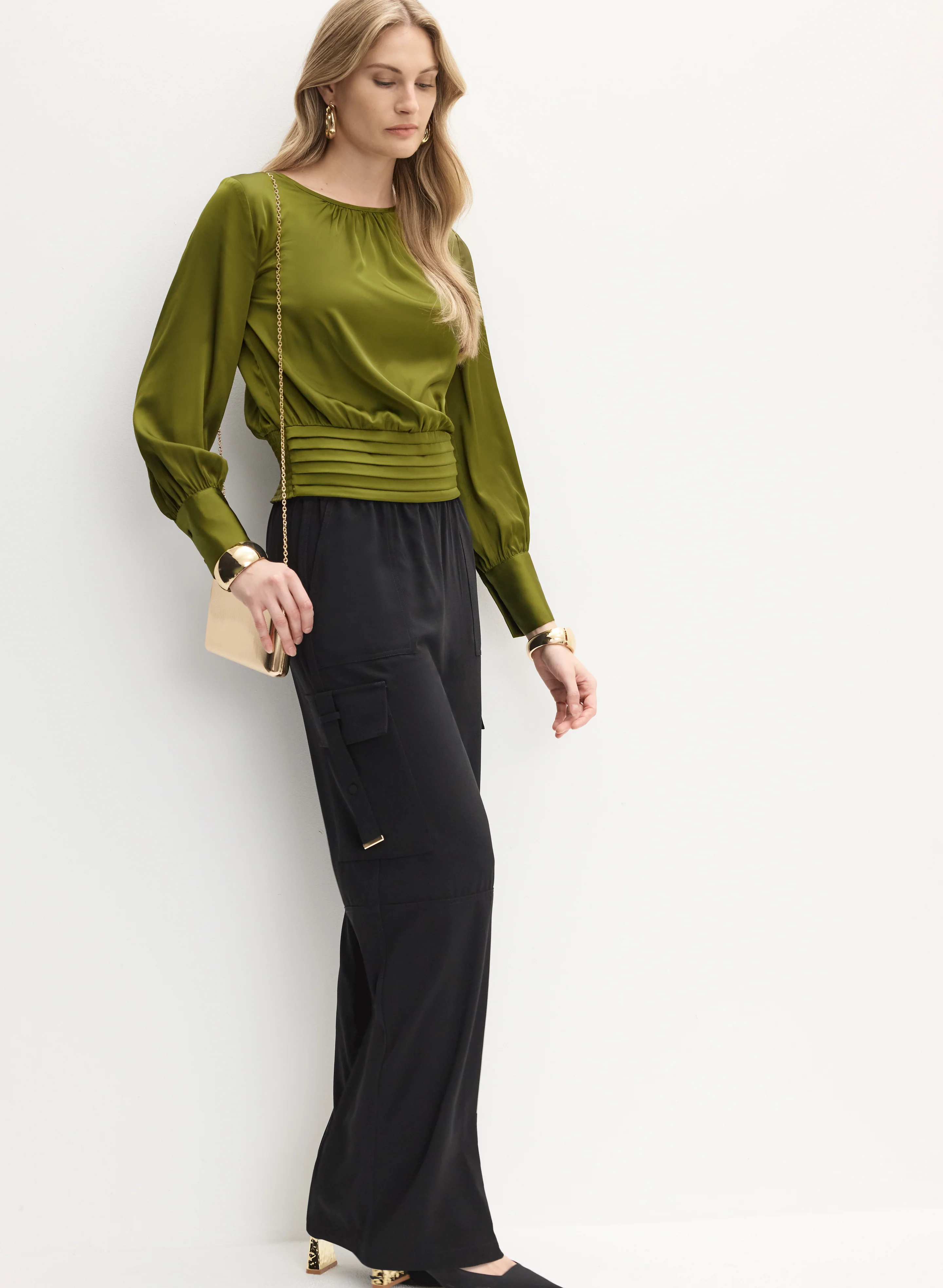 11521-satin-smocked-waist-blouse-3.webp Satin Smocked Waist Blouse