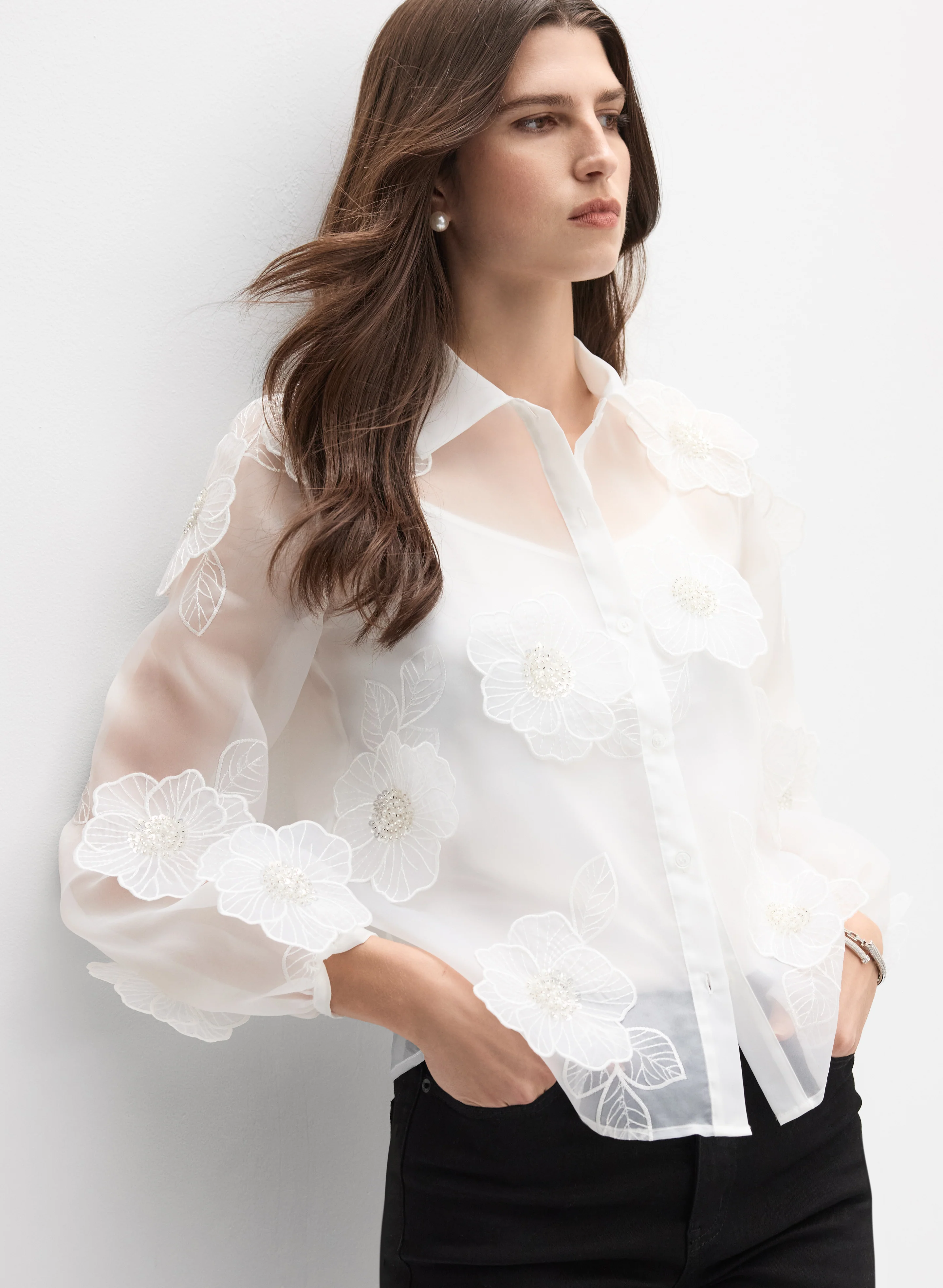 Floral Organza Blouse