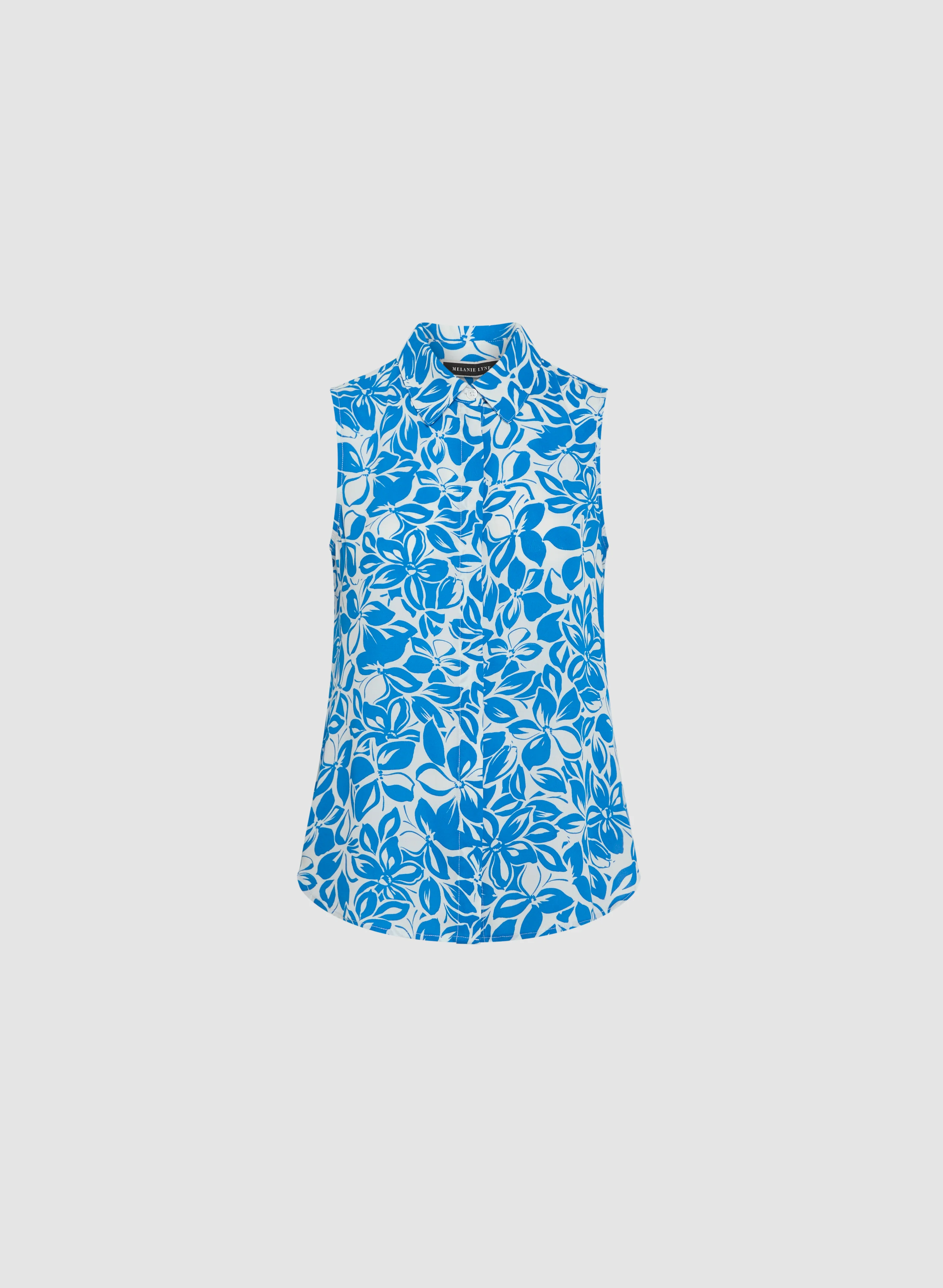 12052-sleeveless-floral-crepe-blouse-6.webp Sleeveless Floral Crepe Blouse