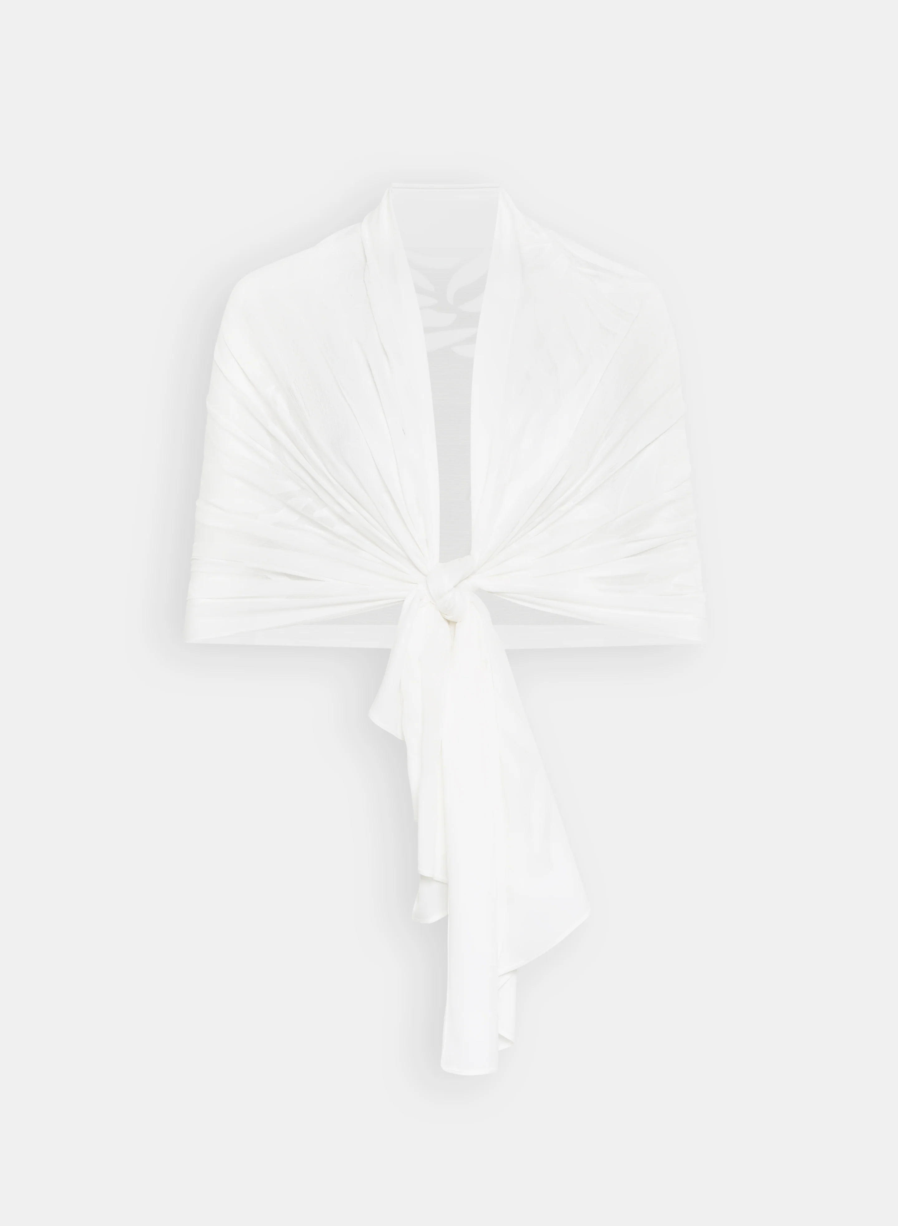 Sheer Leaf Motif Wrap