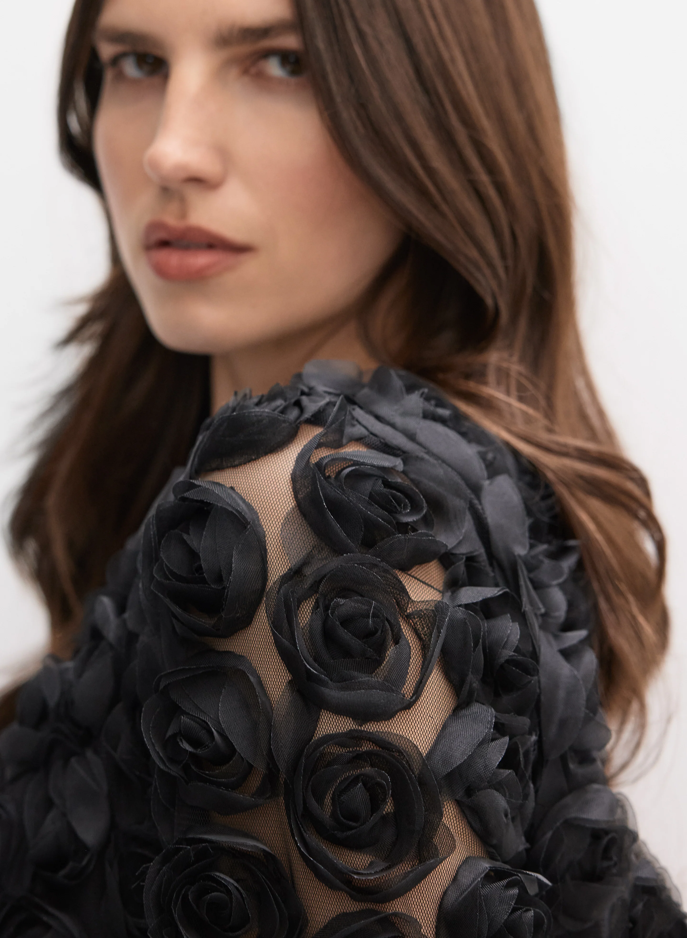 Joseph Ribkoff - Cropped Rosette Jacket