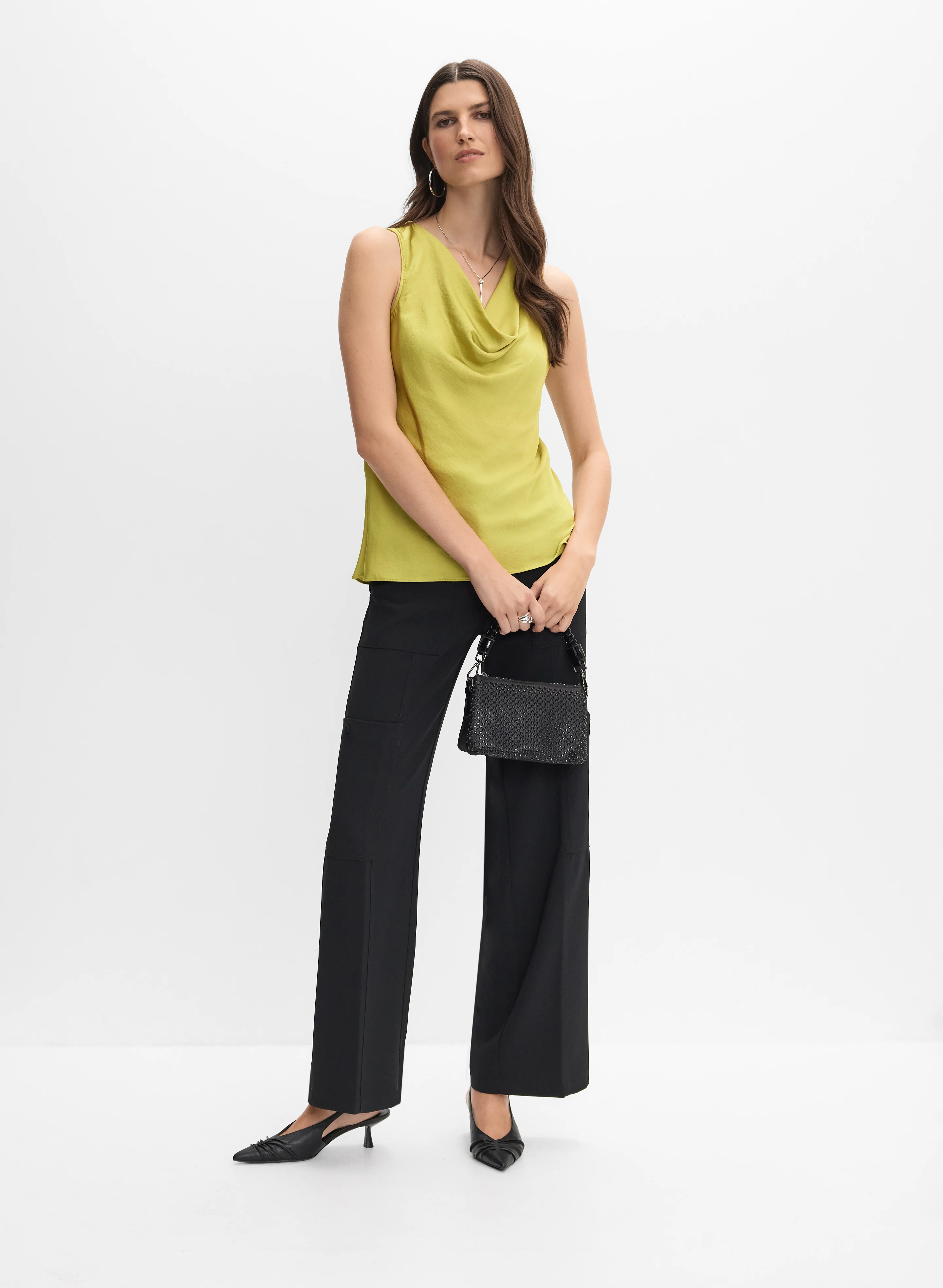 12794-joseph-ribkoff-satin-cowl-neck-top-3.webp Joseph Ribkoff - Satin Cowl Neck Top