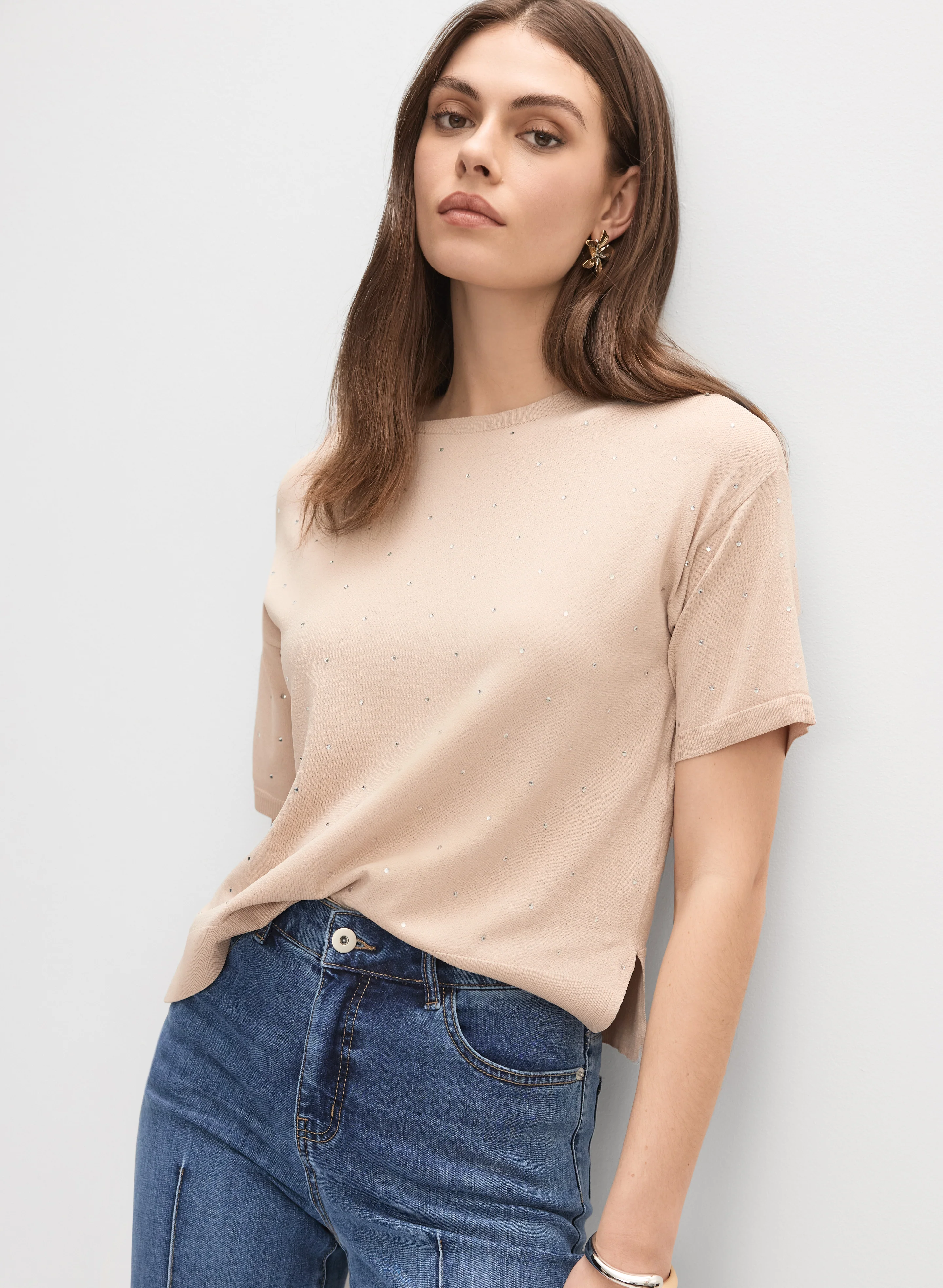 Joseph Ribkoff - Rhinestone Front Sweater