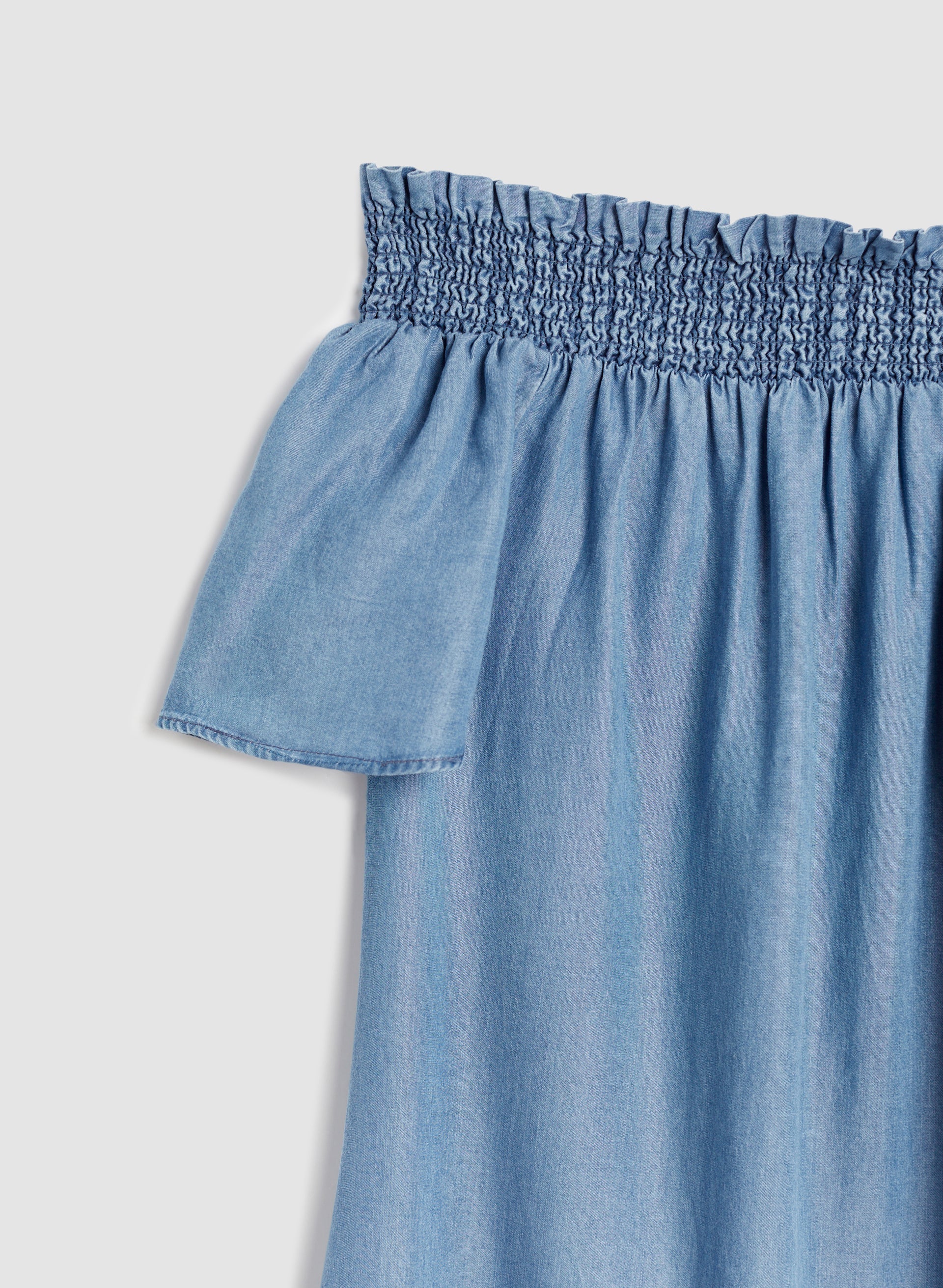 13180-off-the-shoulder-tencel-dress-8.jpg Off-the-Shoulder Tencel Dress