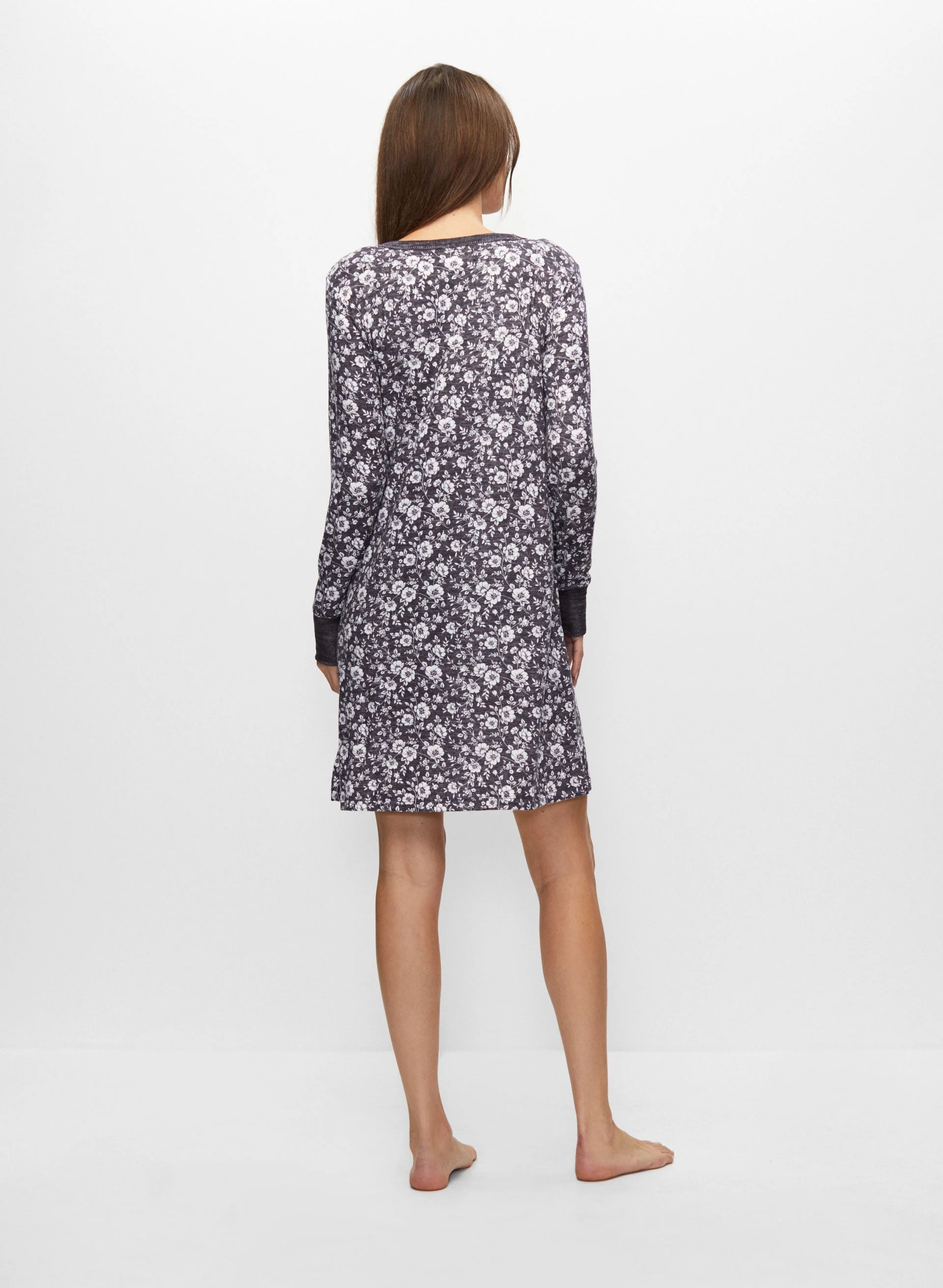13200-contrast-floral-print-sleepshirt-3.webp Contrast Floral Print Sleepshirt