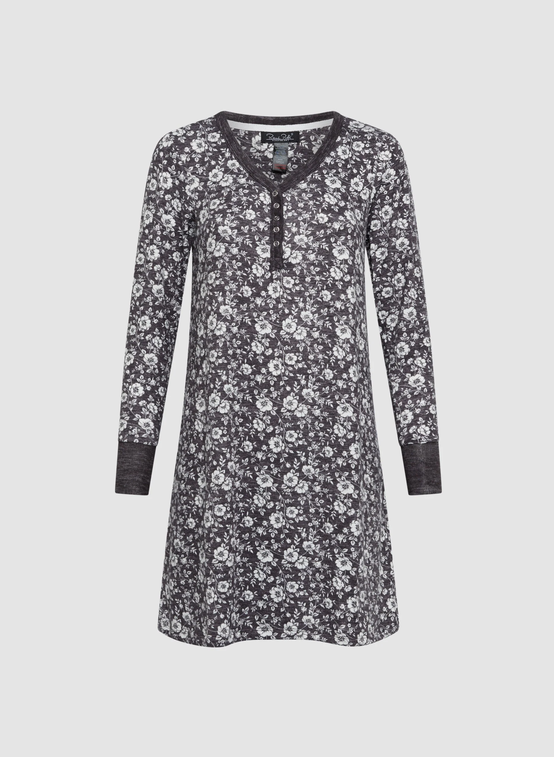13200-contrast-floral-print-sleepshirt-6.webp Contrast Floral Print Sleepshirt