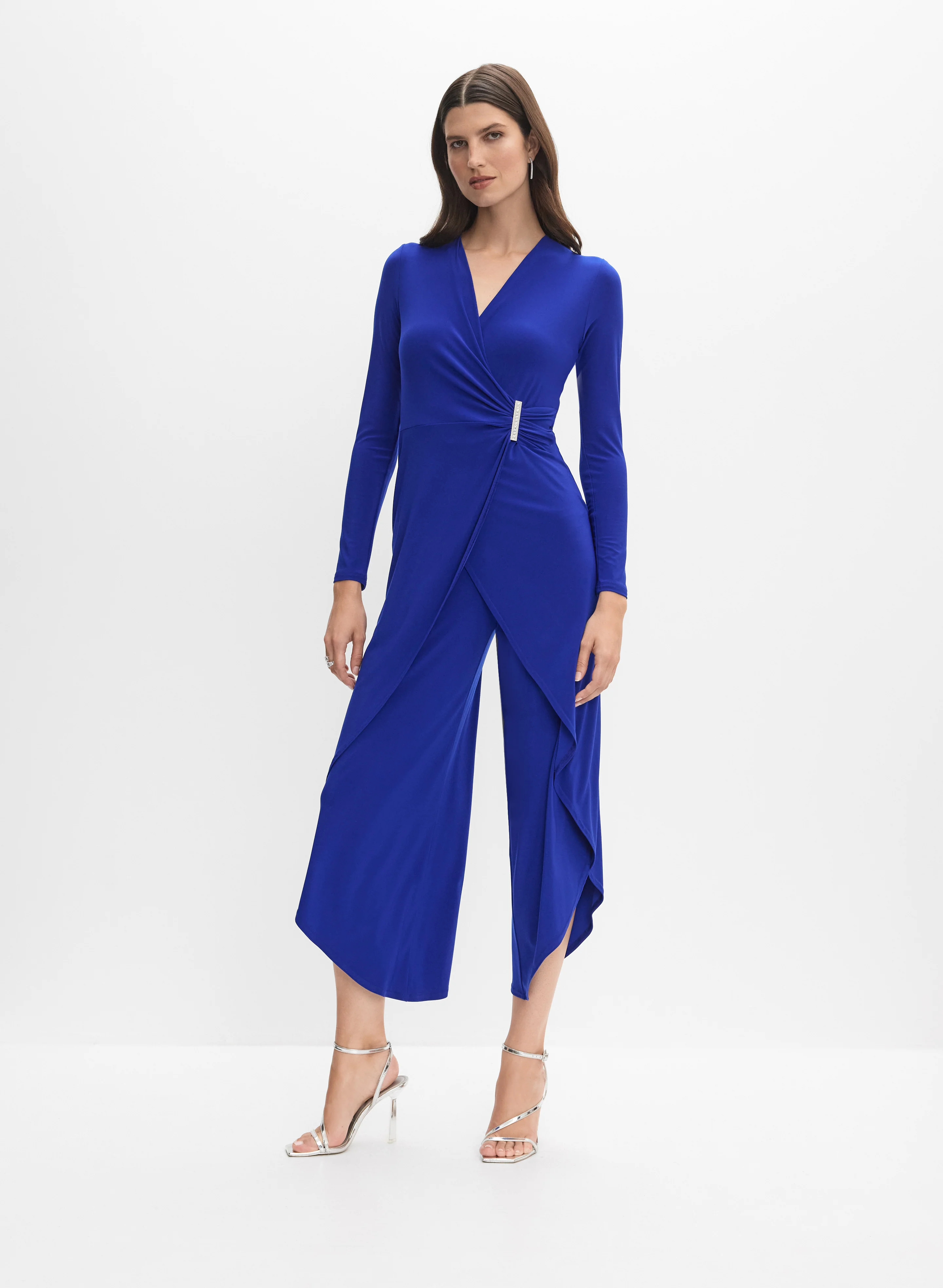 Joseph Ribkoff - Brooch Fastened Jumpsuit