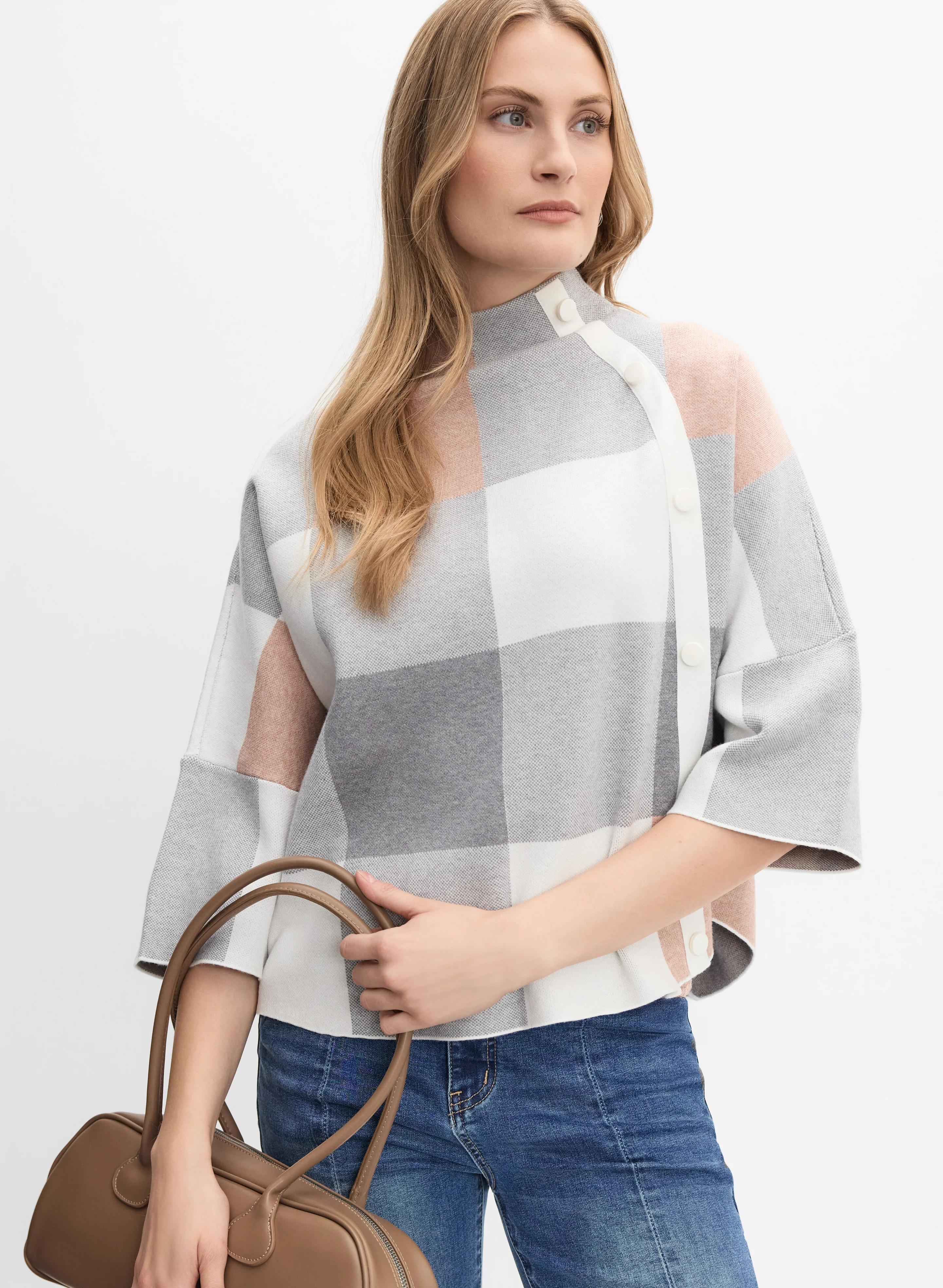 Joseph Ribkoff - Plaid Knit Pullover
