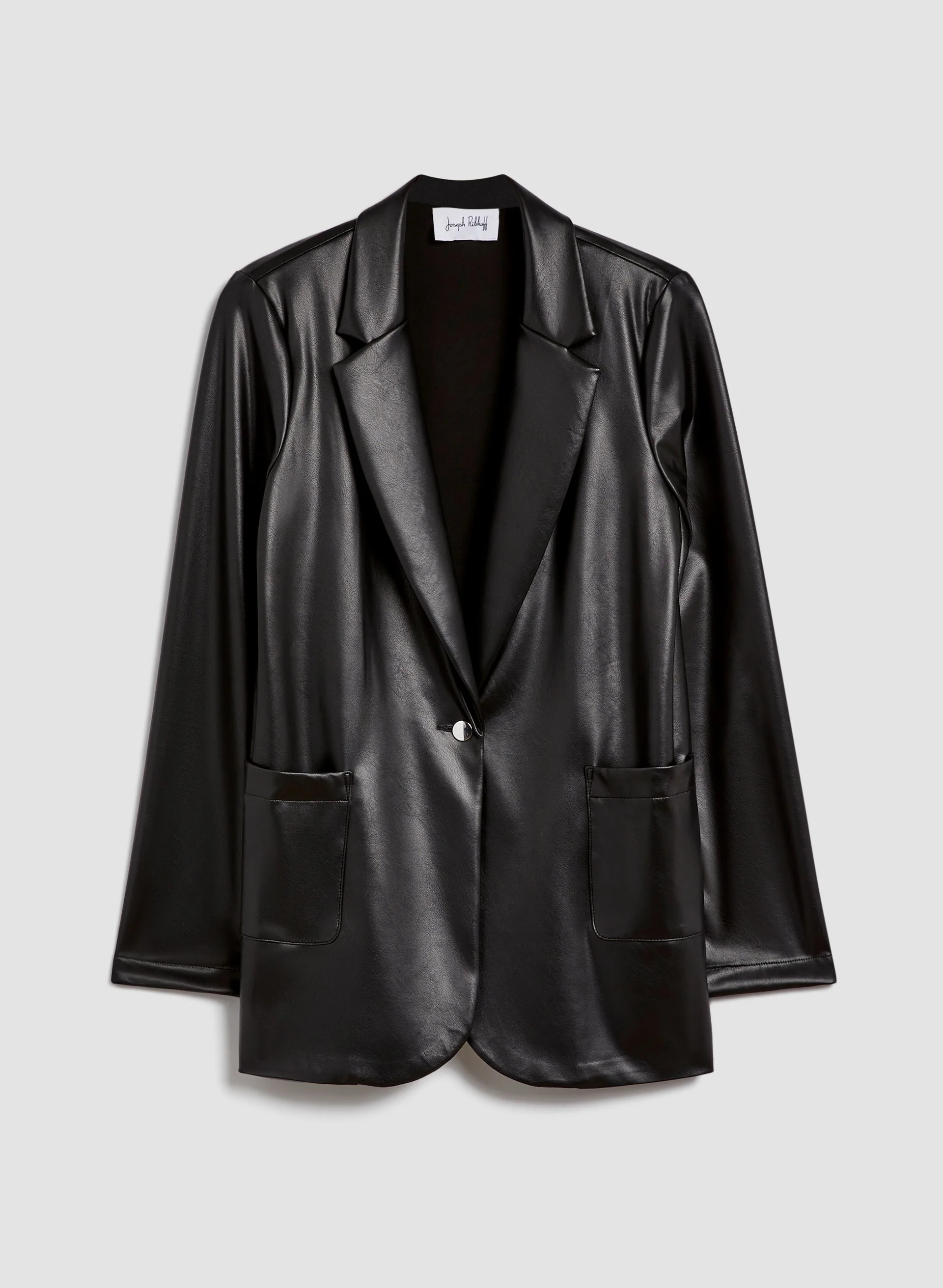 13435-joseph-ribkoff-vegan-leather-blazer-5.webp Joseph Ribkoff - Vegan Leather Blazer