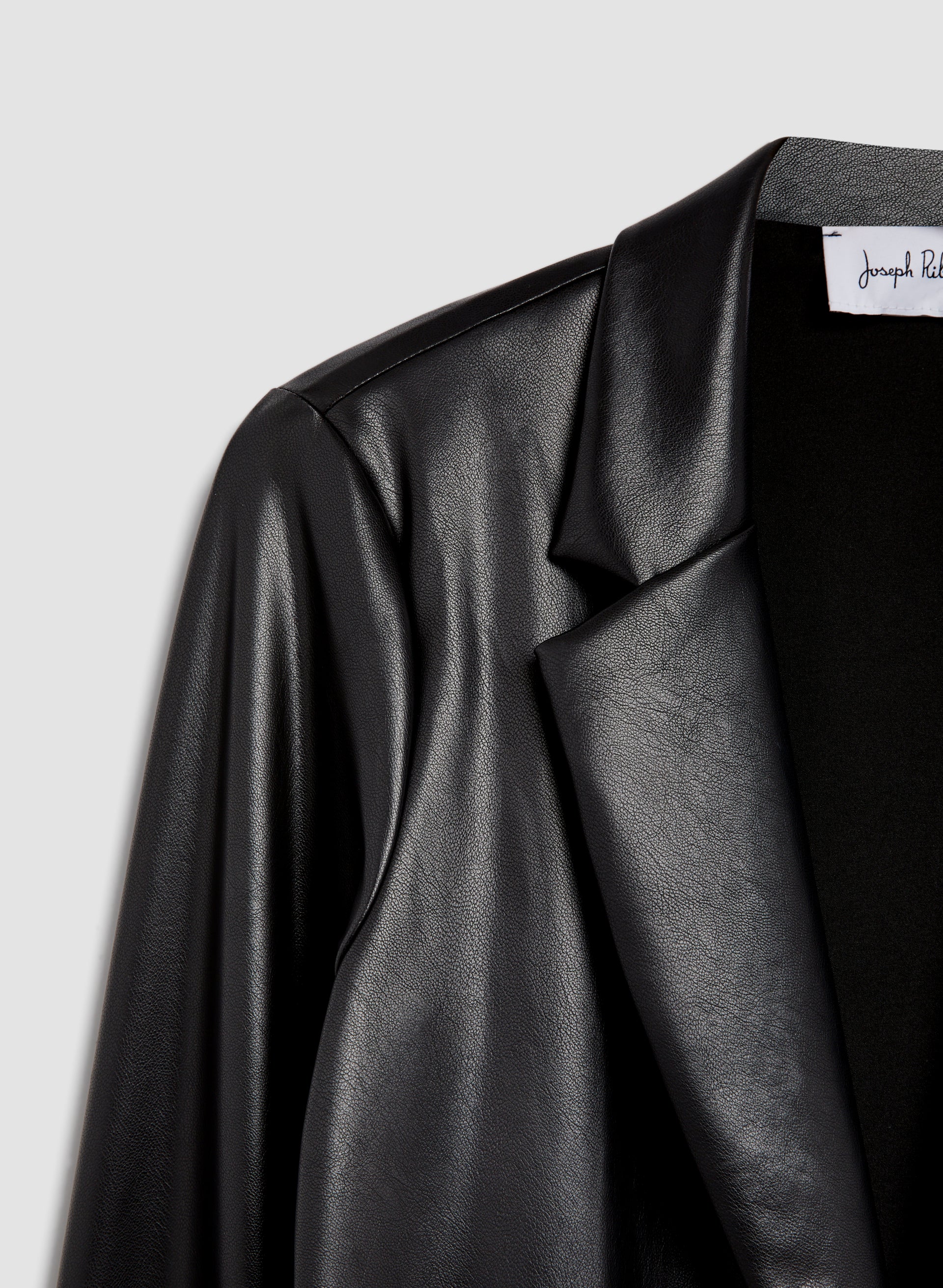 13435-joseph-ribkoff-vegan-leather-blazer-6.jpg Joseph Ribkoff - Vegan Leather Blazer