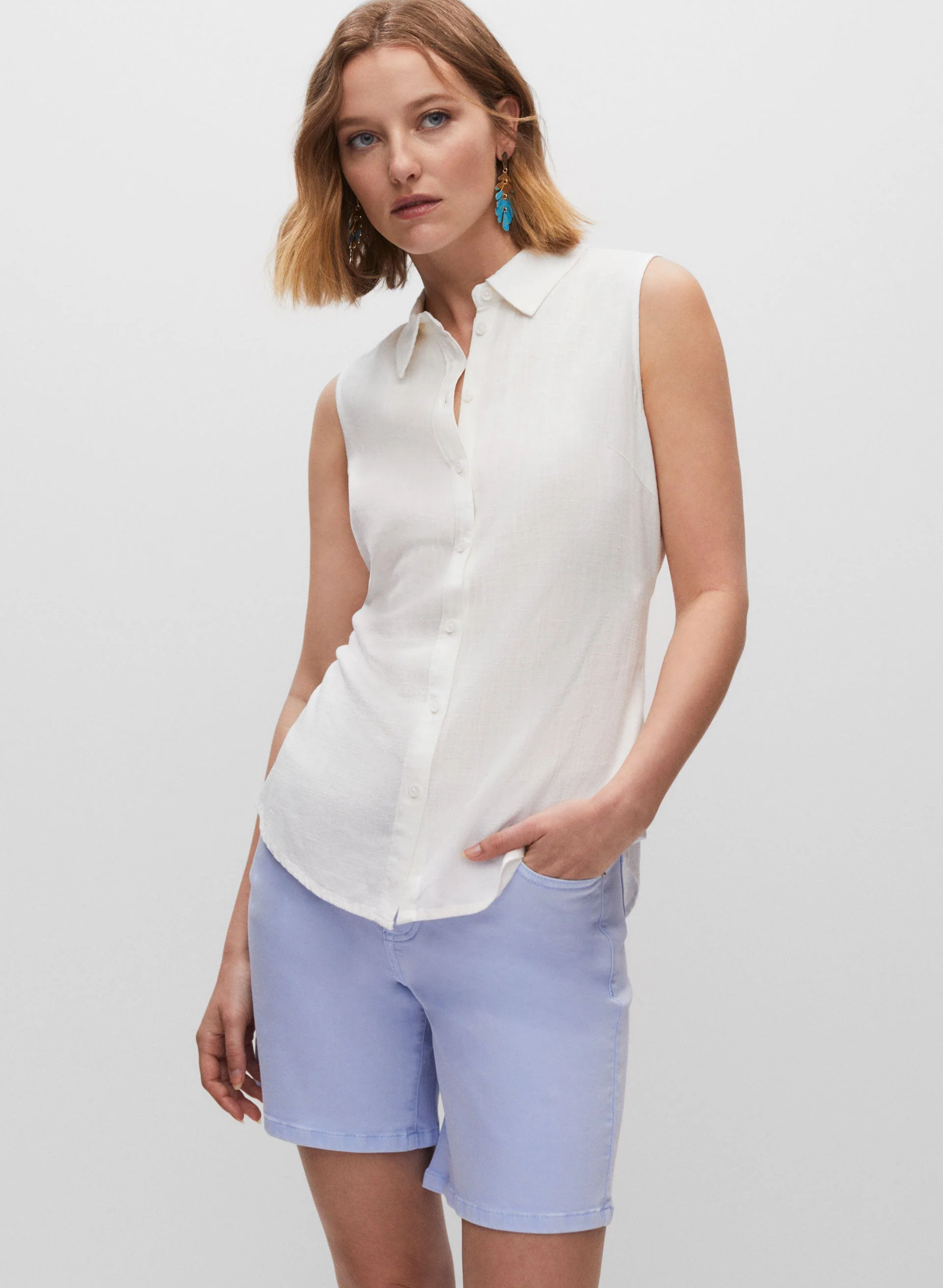 13582-tie-front-button-down-shirt-4.webp Tie Front Button Down Shirt