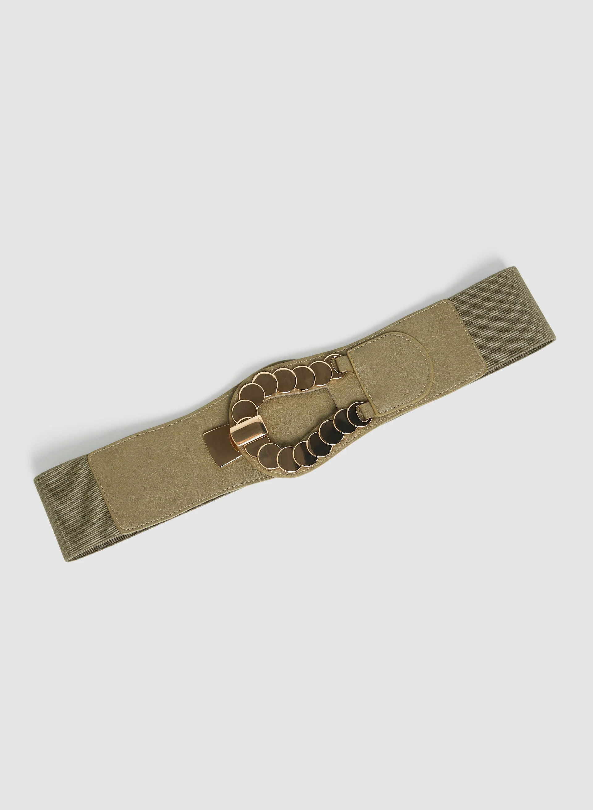 Horseshoe Buckle Elastic Belt