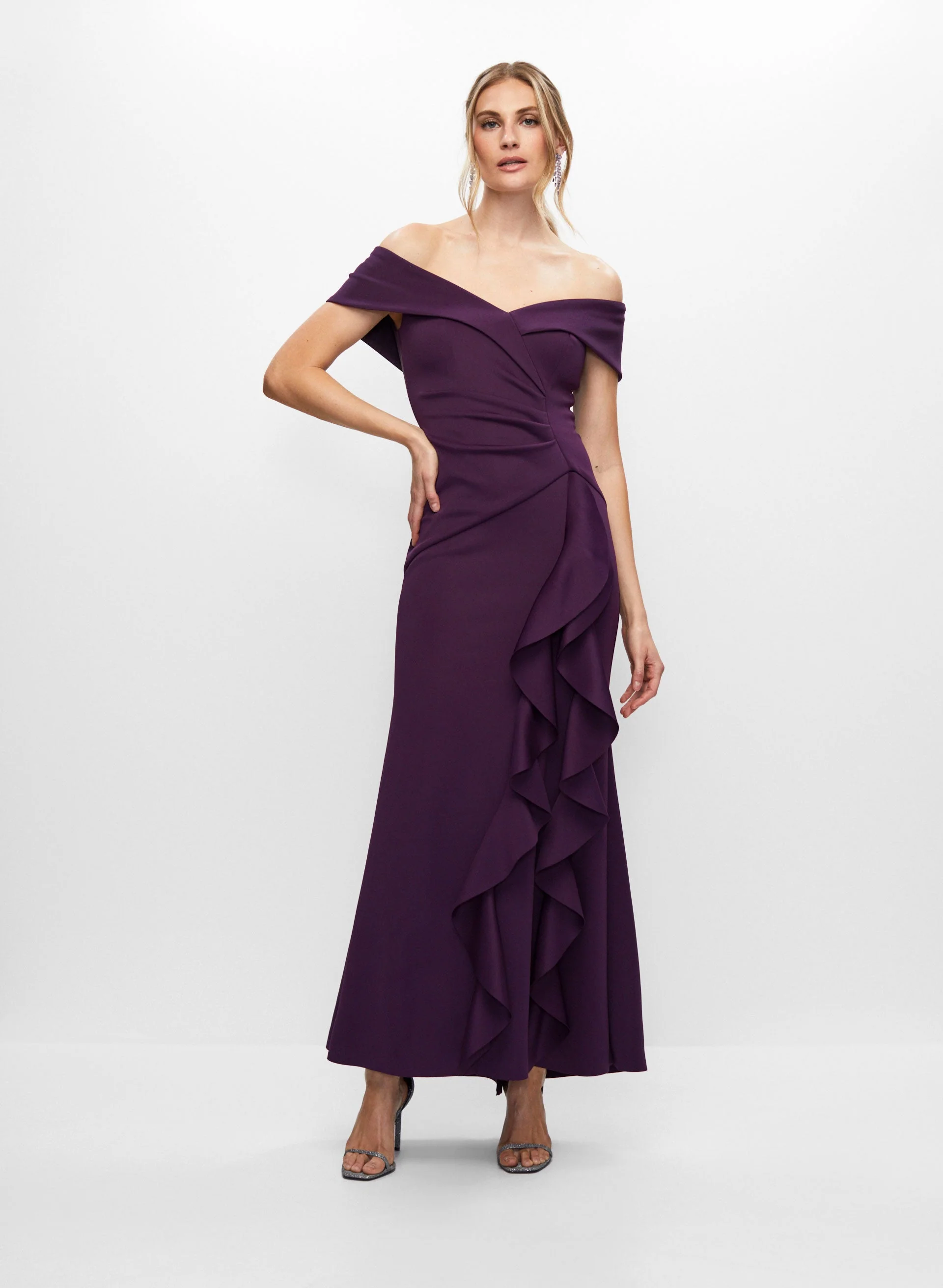 Sweetheart Neck Ruffle Dress