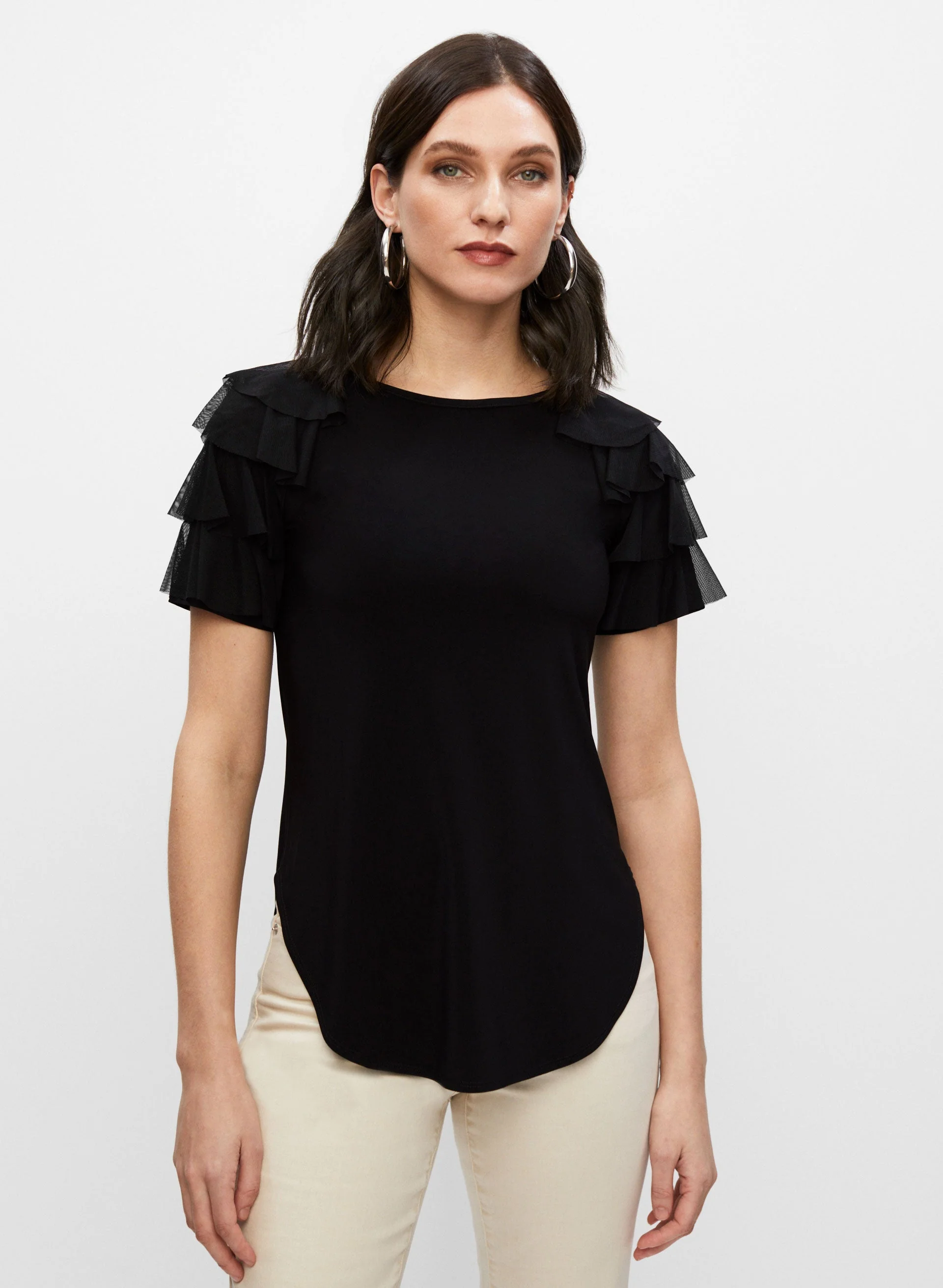 Joseph Ribkoff - Ruffle Sleeve Top