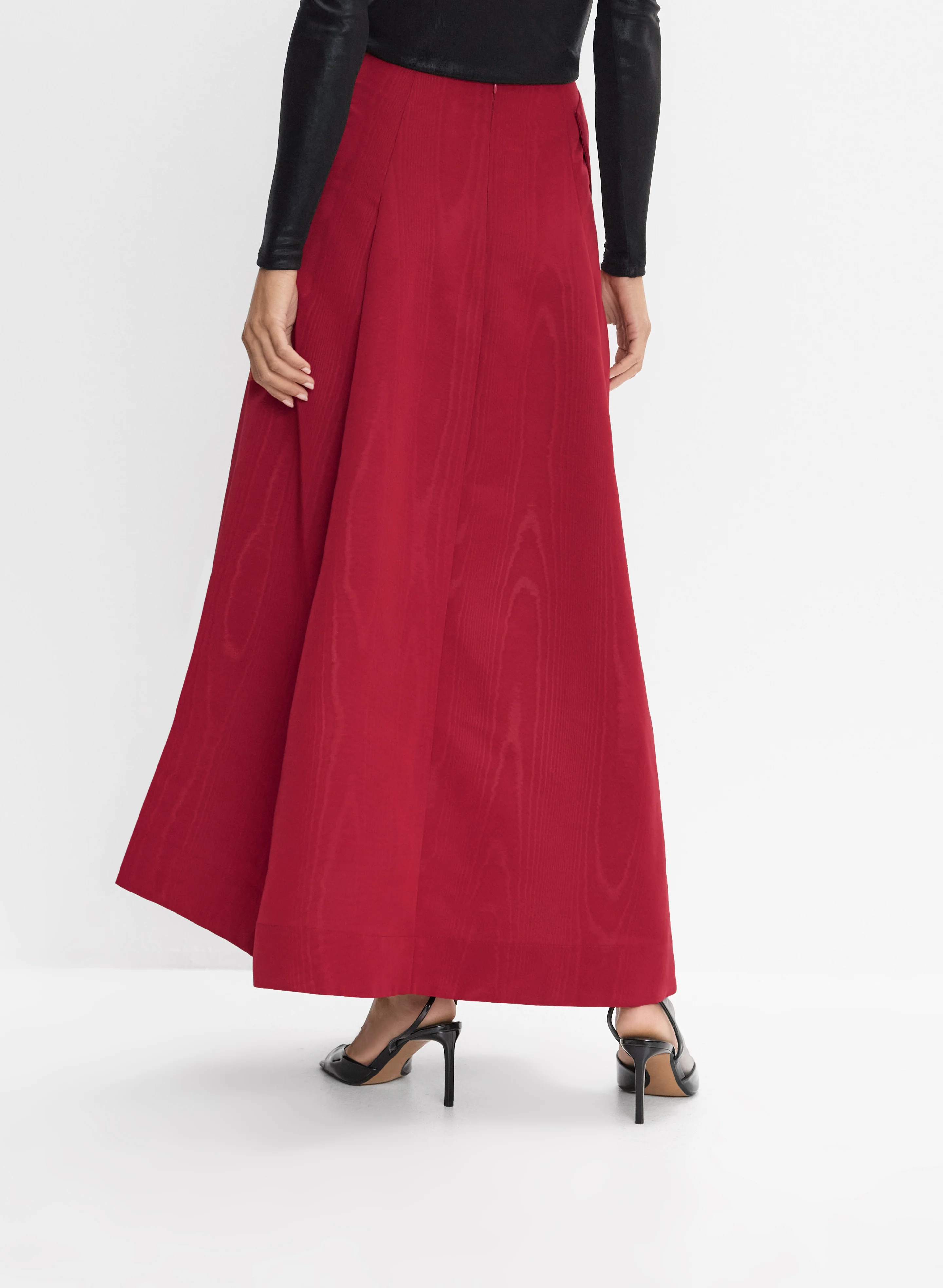Satin Bow Applique Skirt
