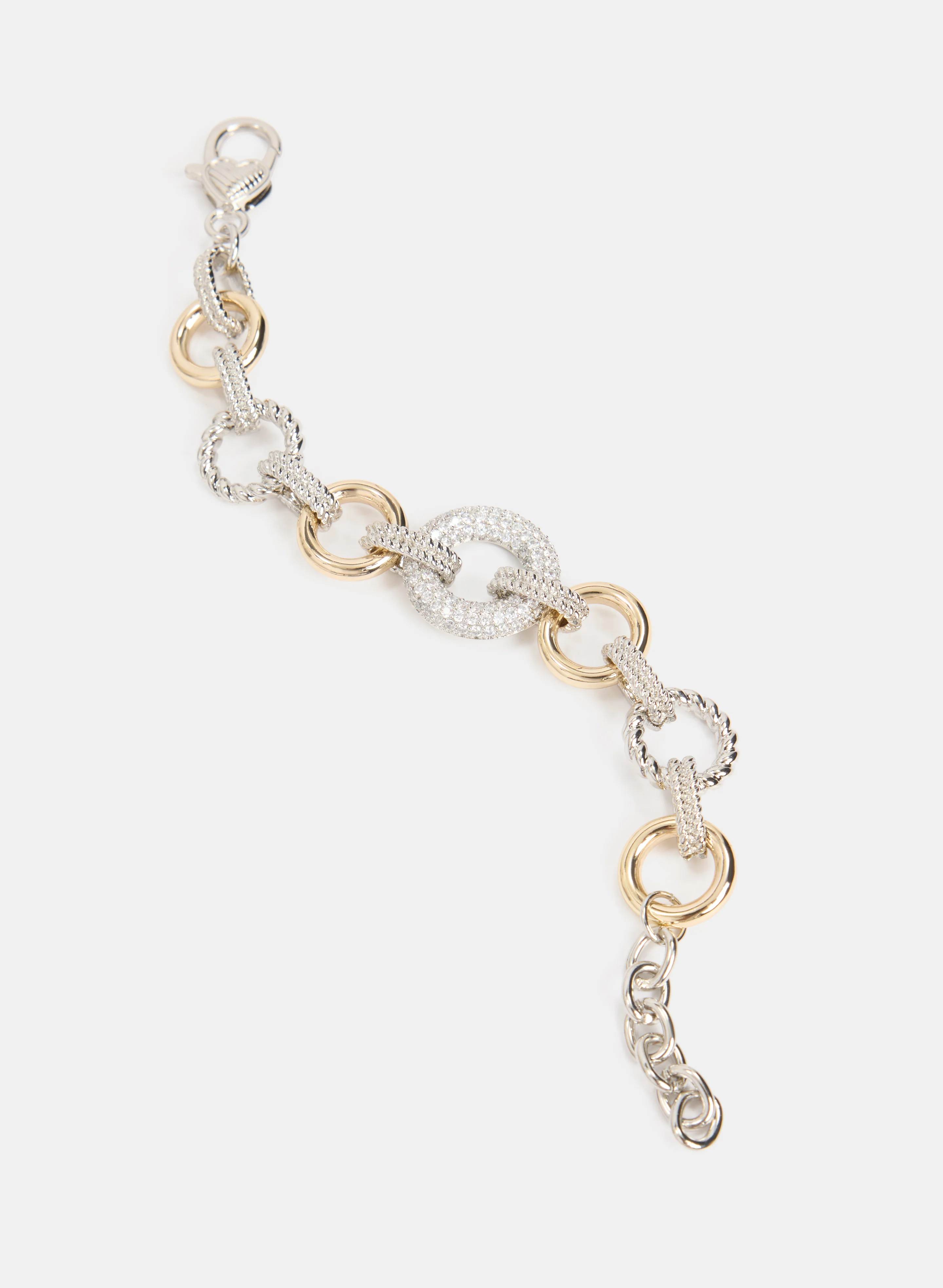 2-Tone Open Ring Bracelet