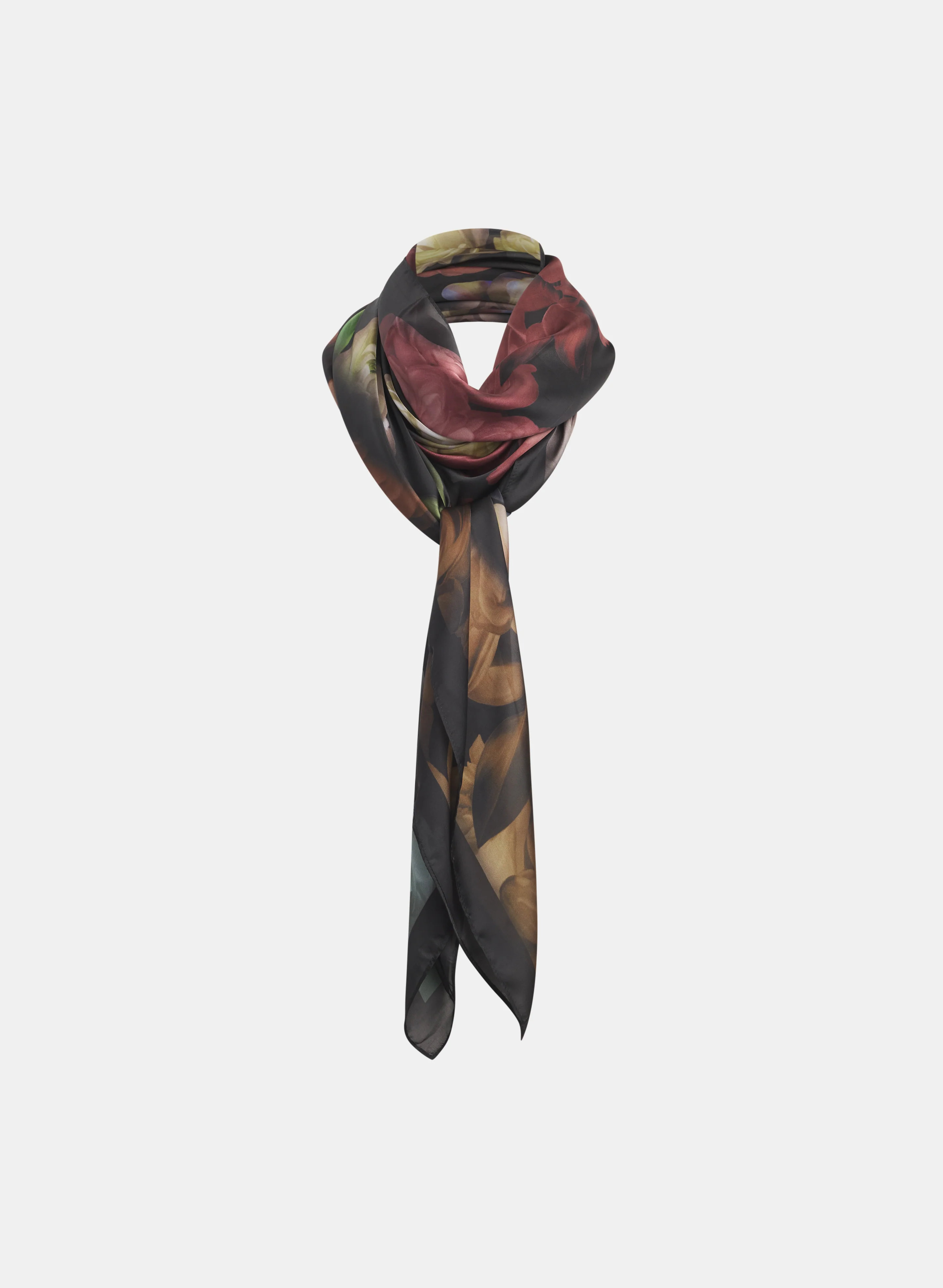 Square Floral Scarf