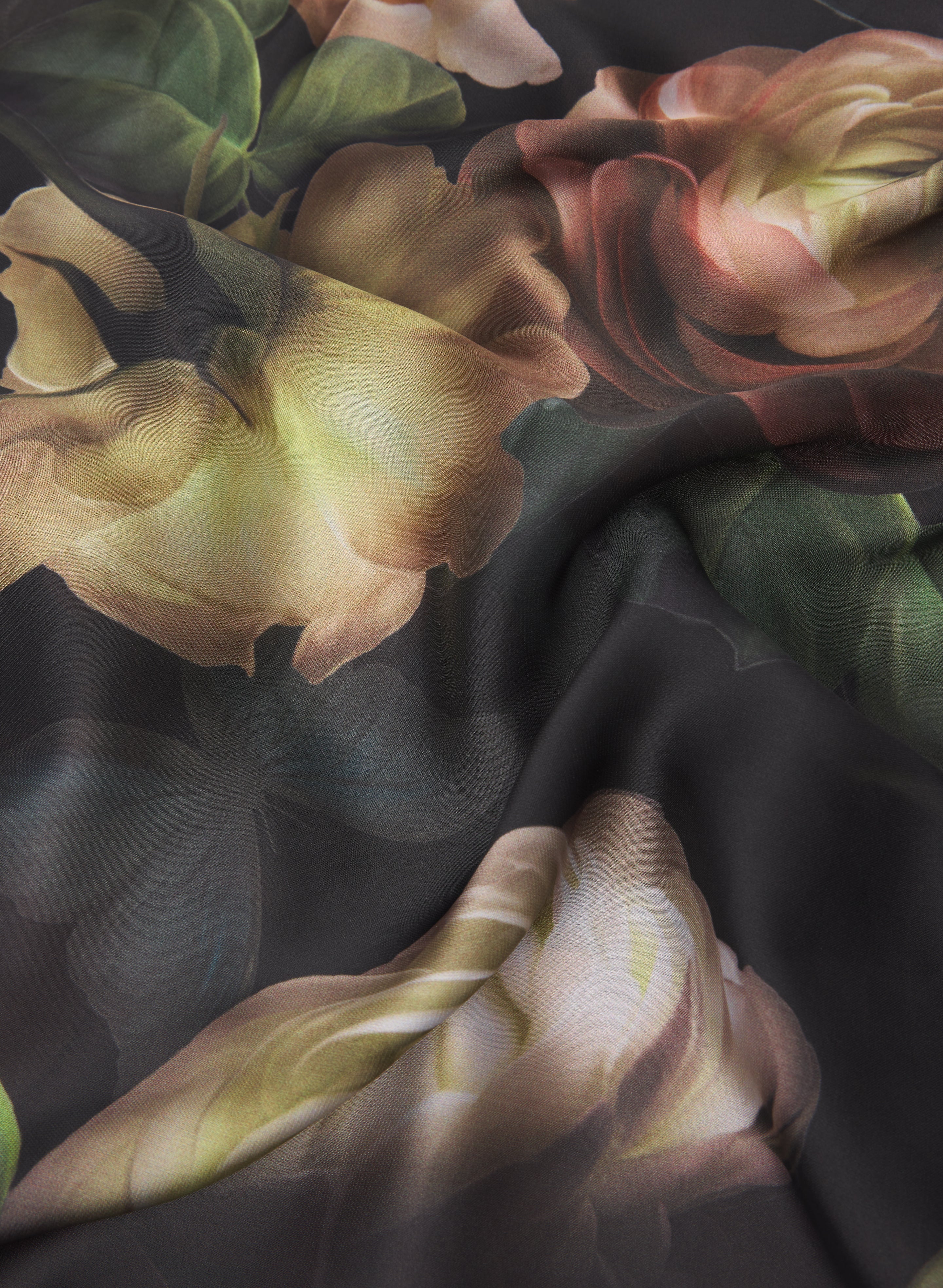 Square Floral Scarf
