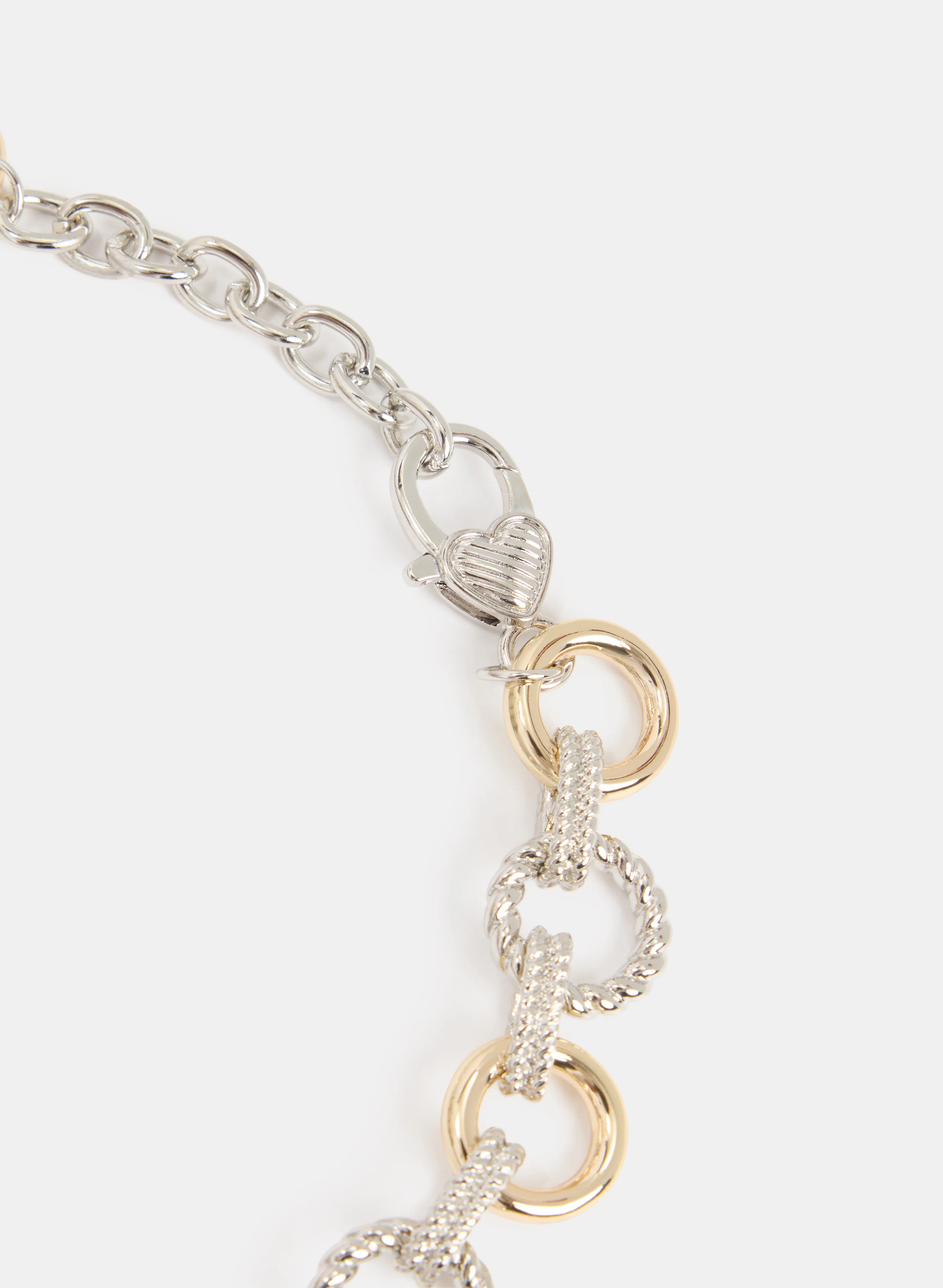 2-Tone Open Ring Necklace