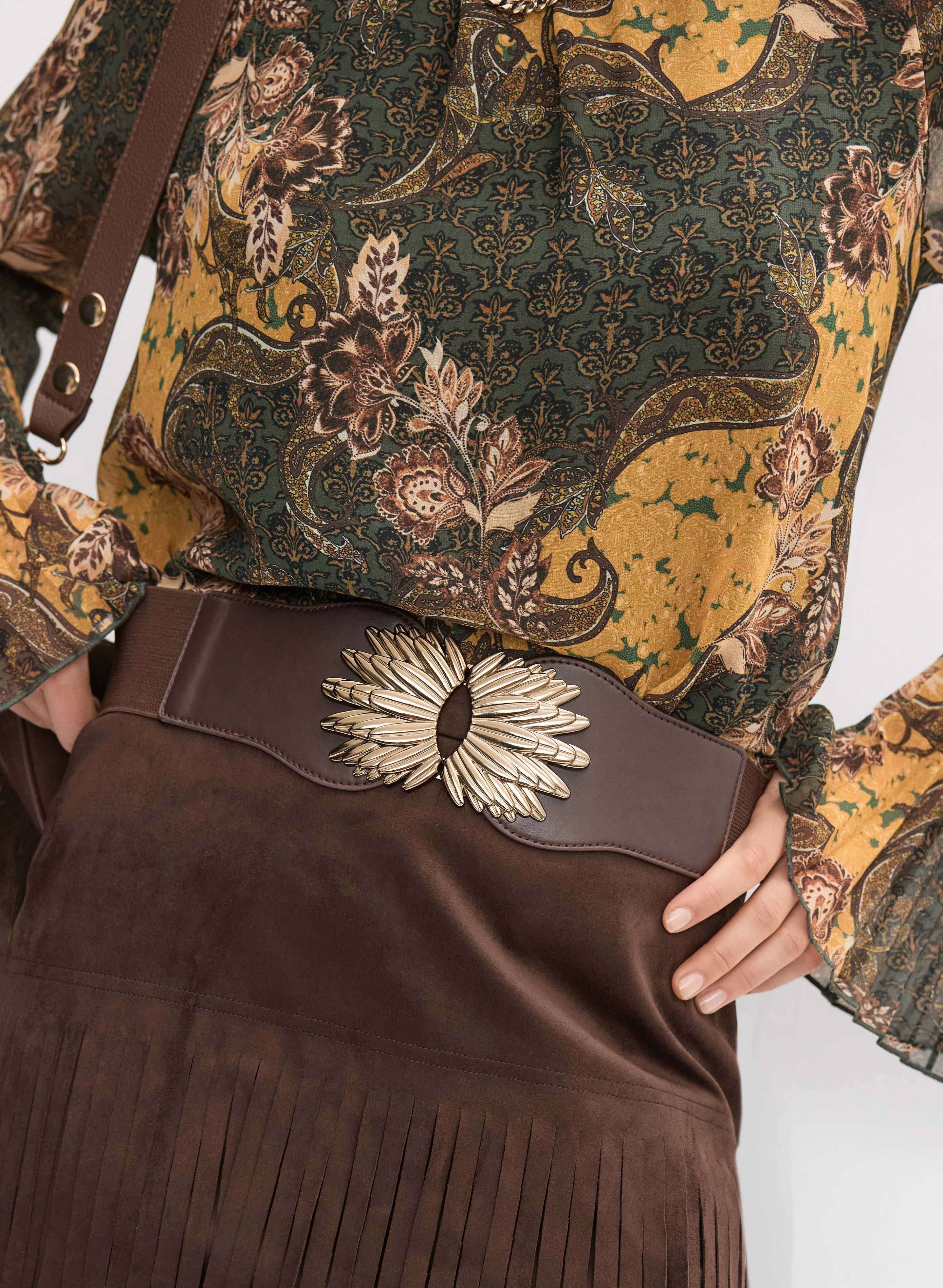 Leaf Buckle Belt