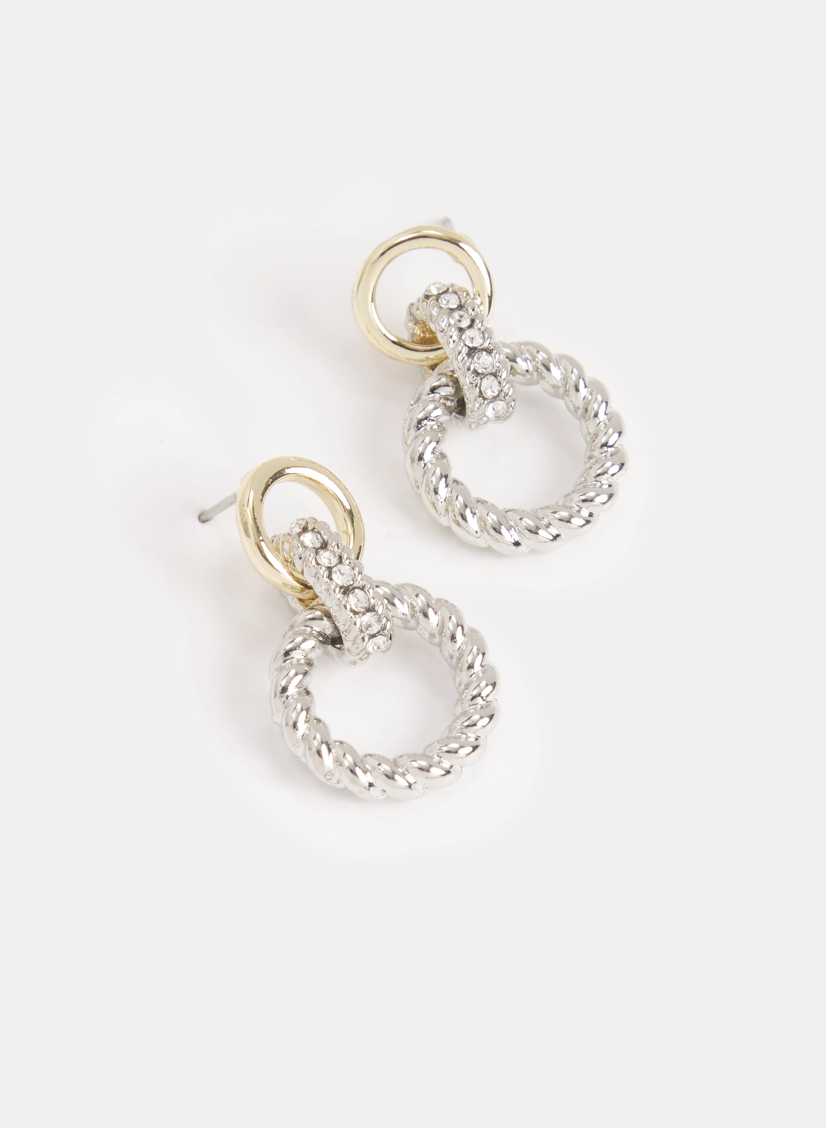 2-Tone Doorknocker Earrings