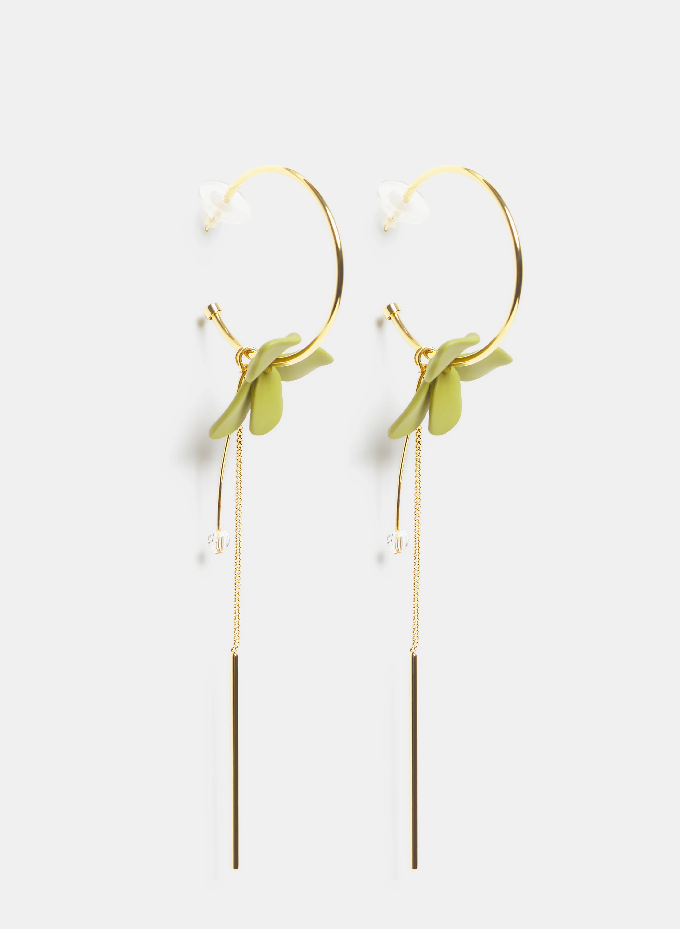 Floral Hoop Earrings