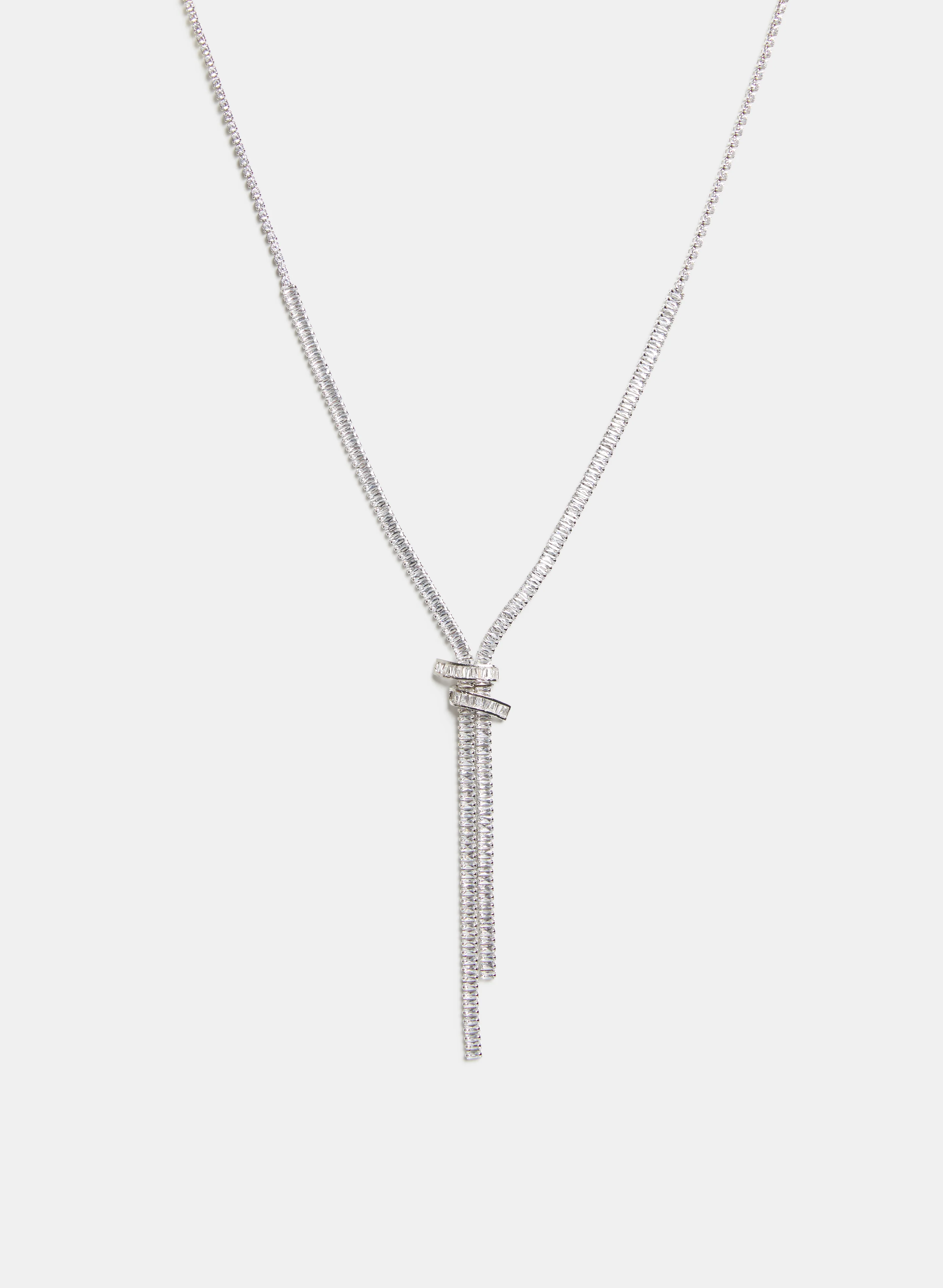 Baguette Y Necklace