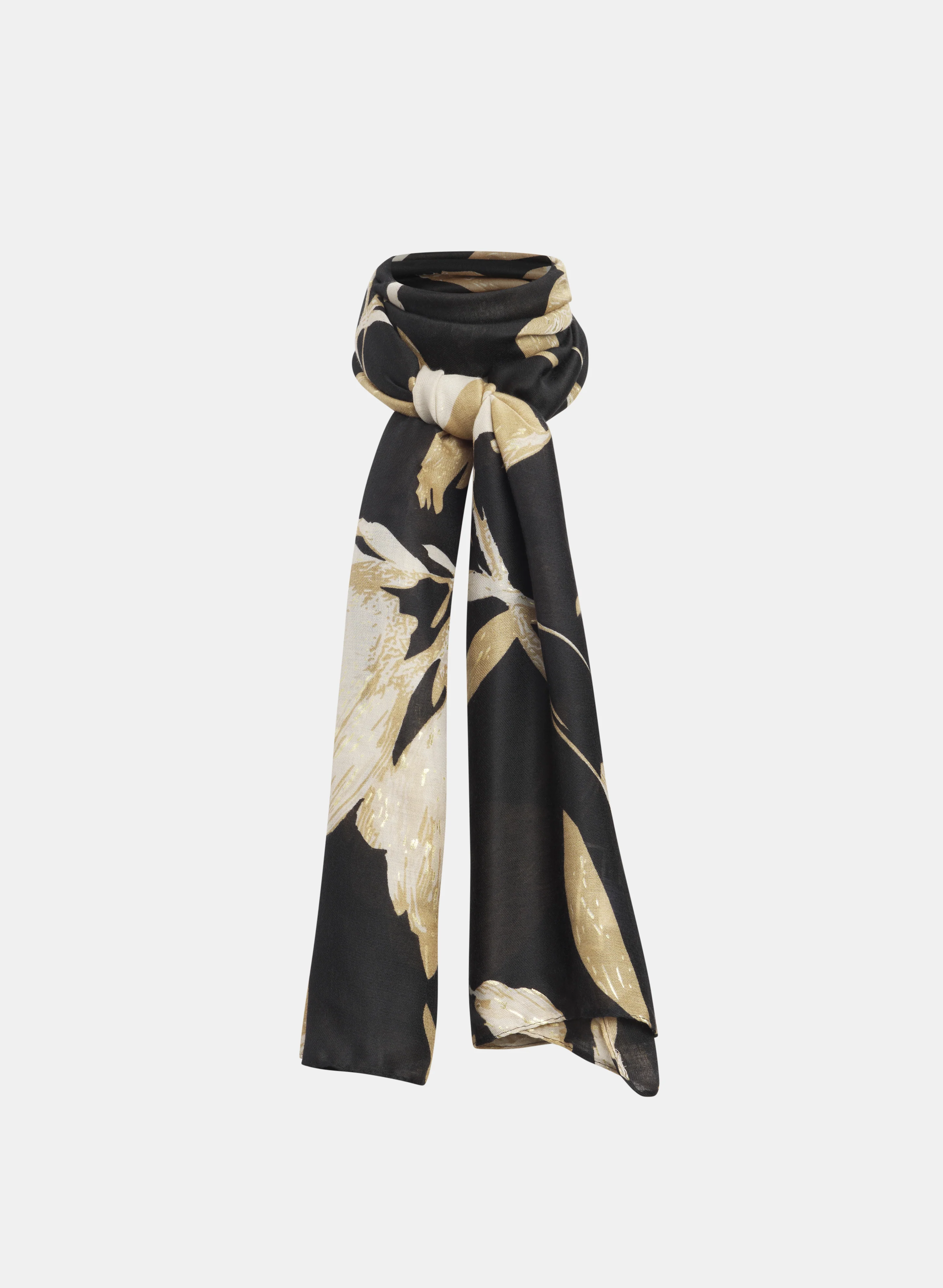 Floral Foil Scarf