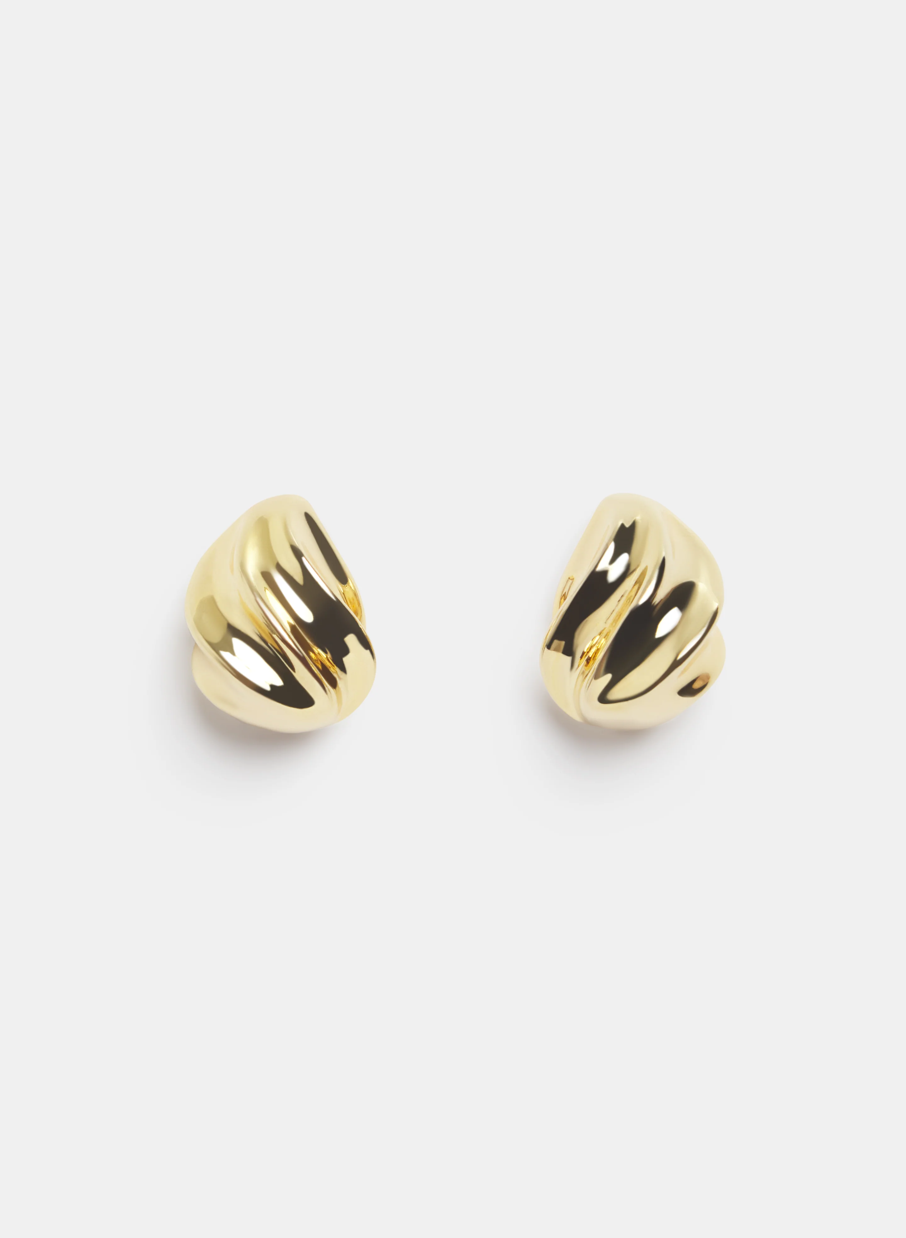 Textured Button Earrings