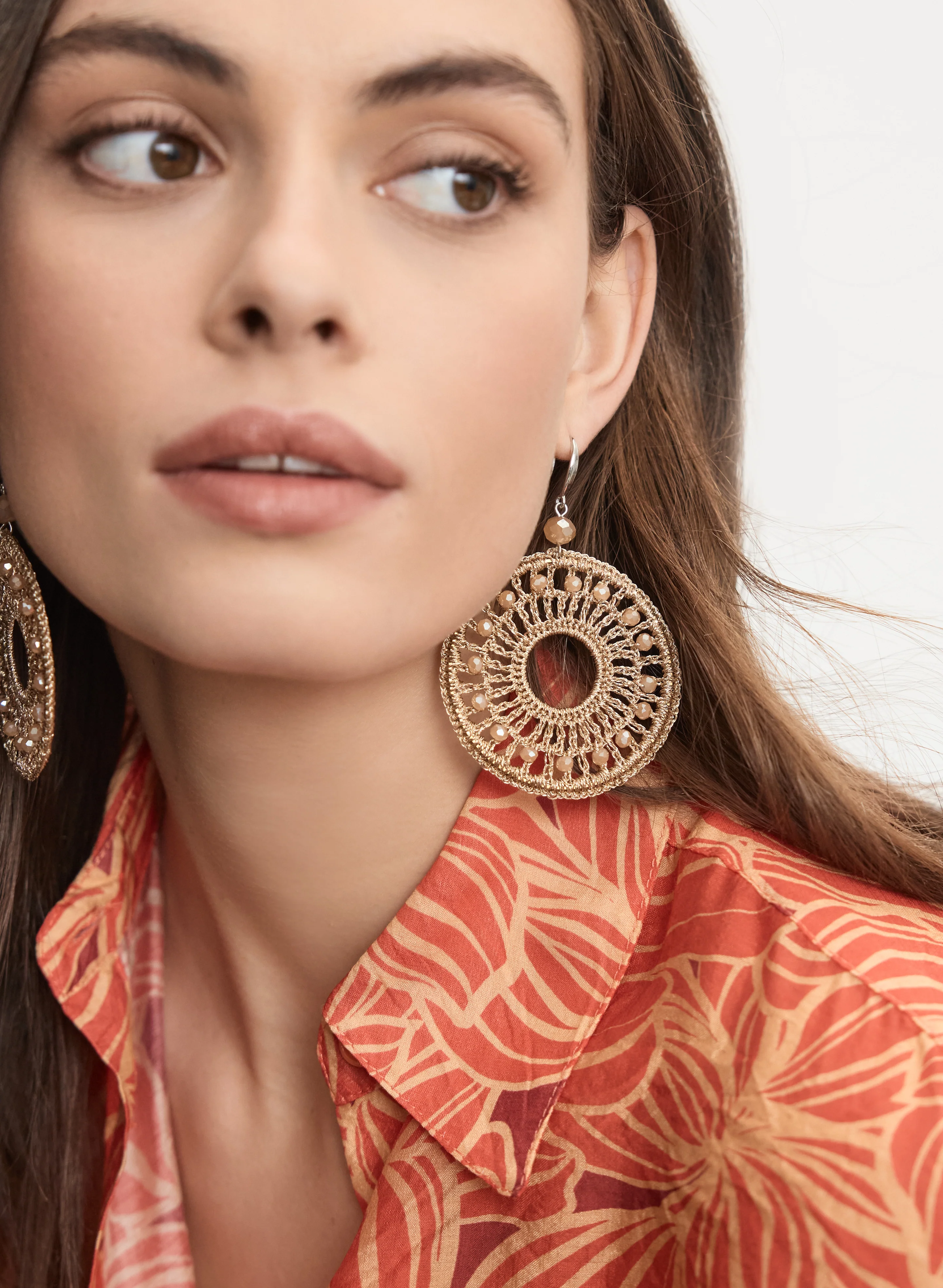 Beaded Crochet Earrings
