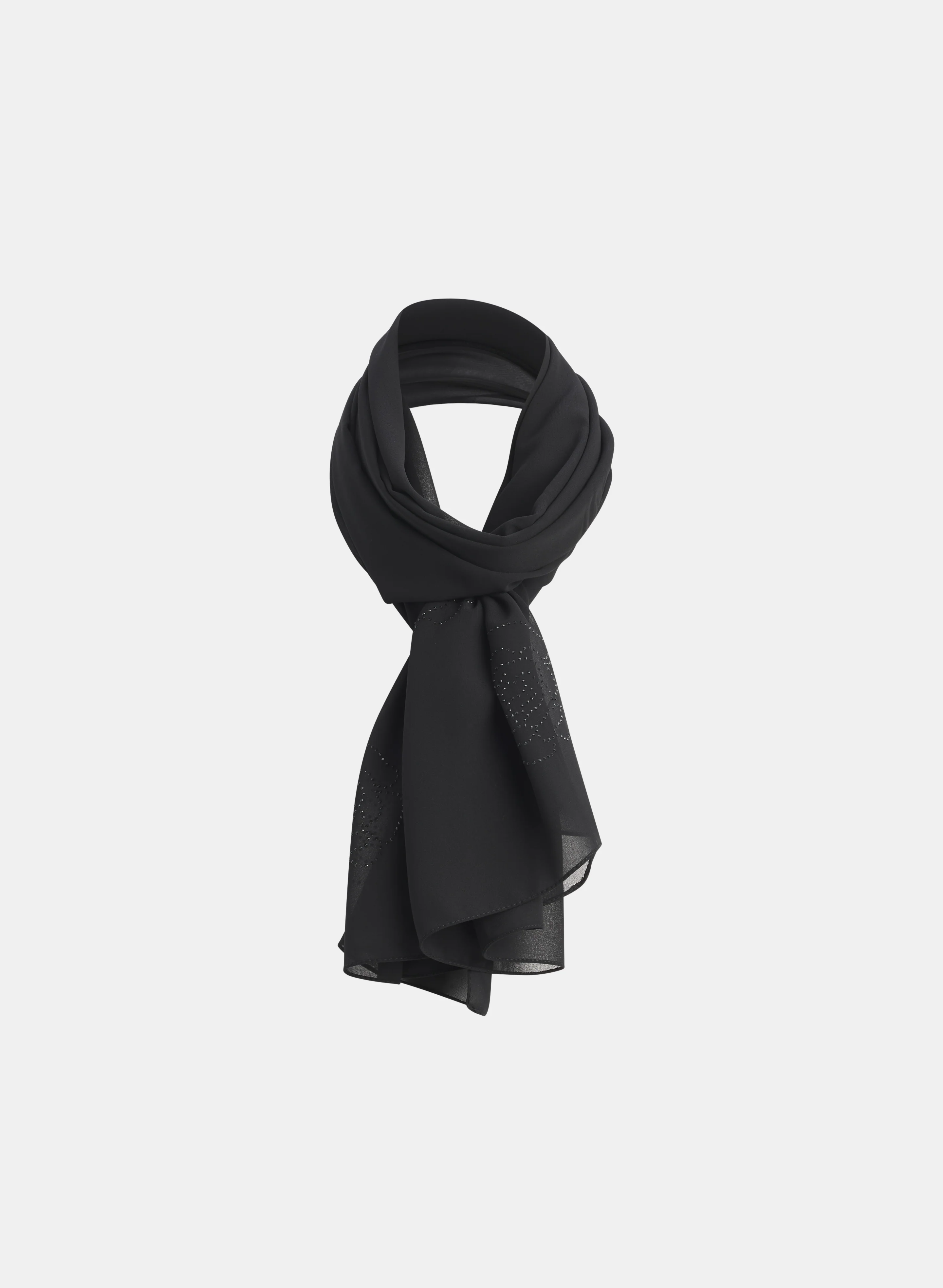 Rose Rhinestone Scarf