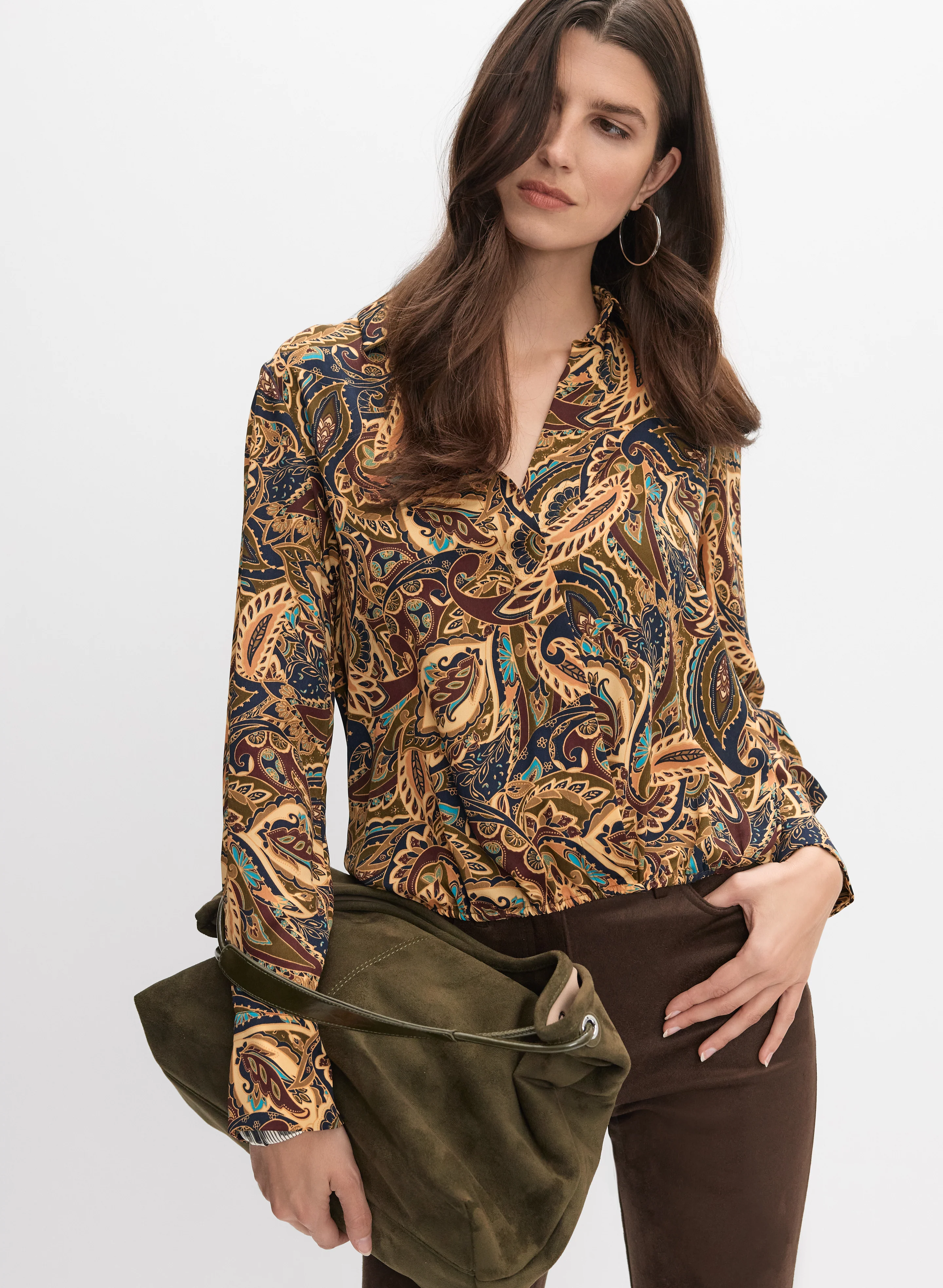Paisley Print Blouse