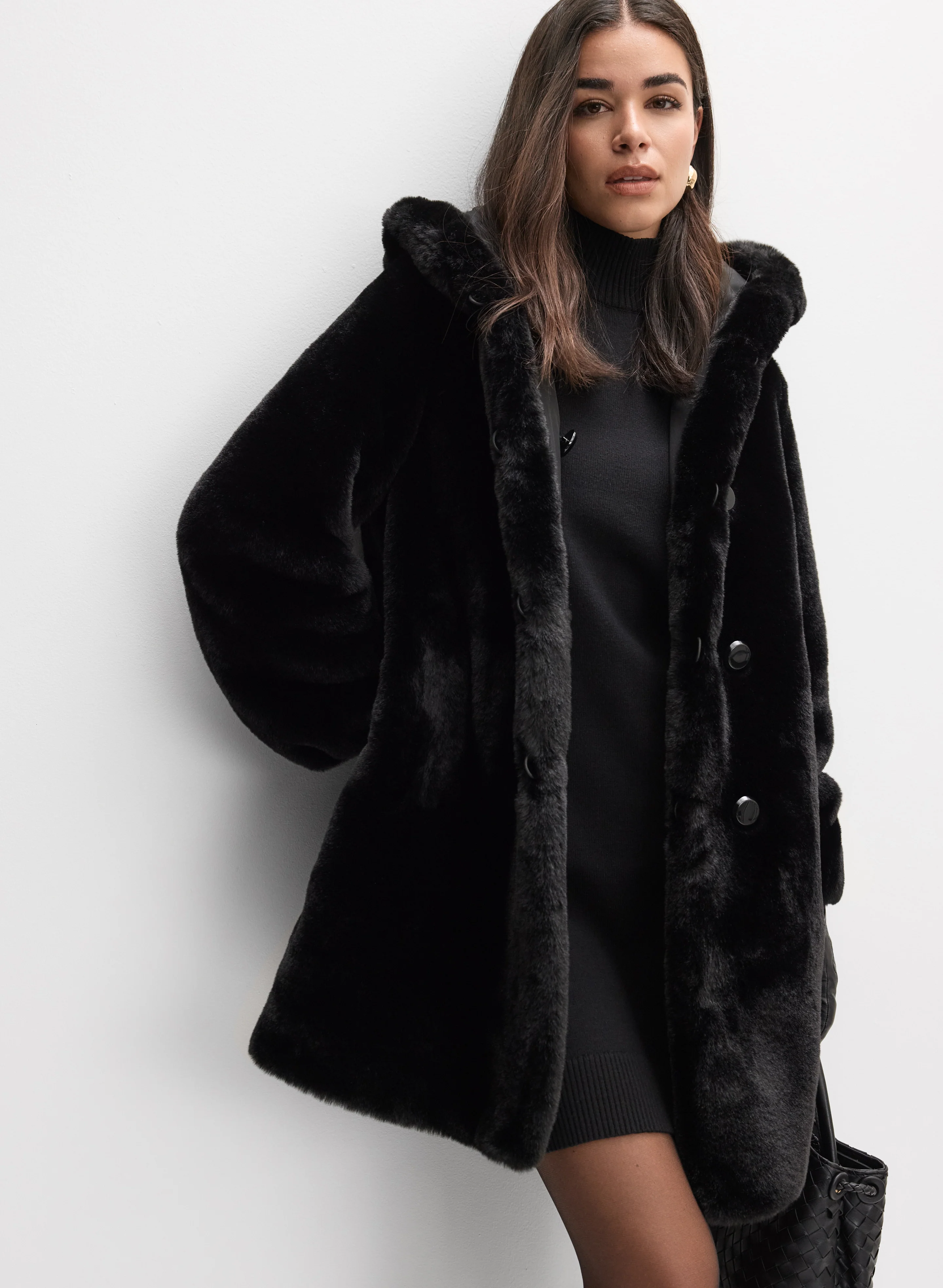 Reversible Faux Fur Coat