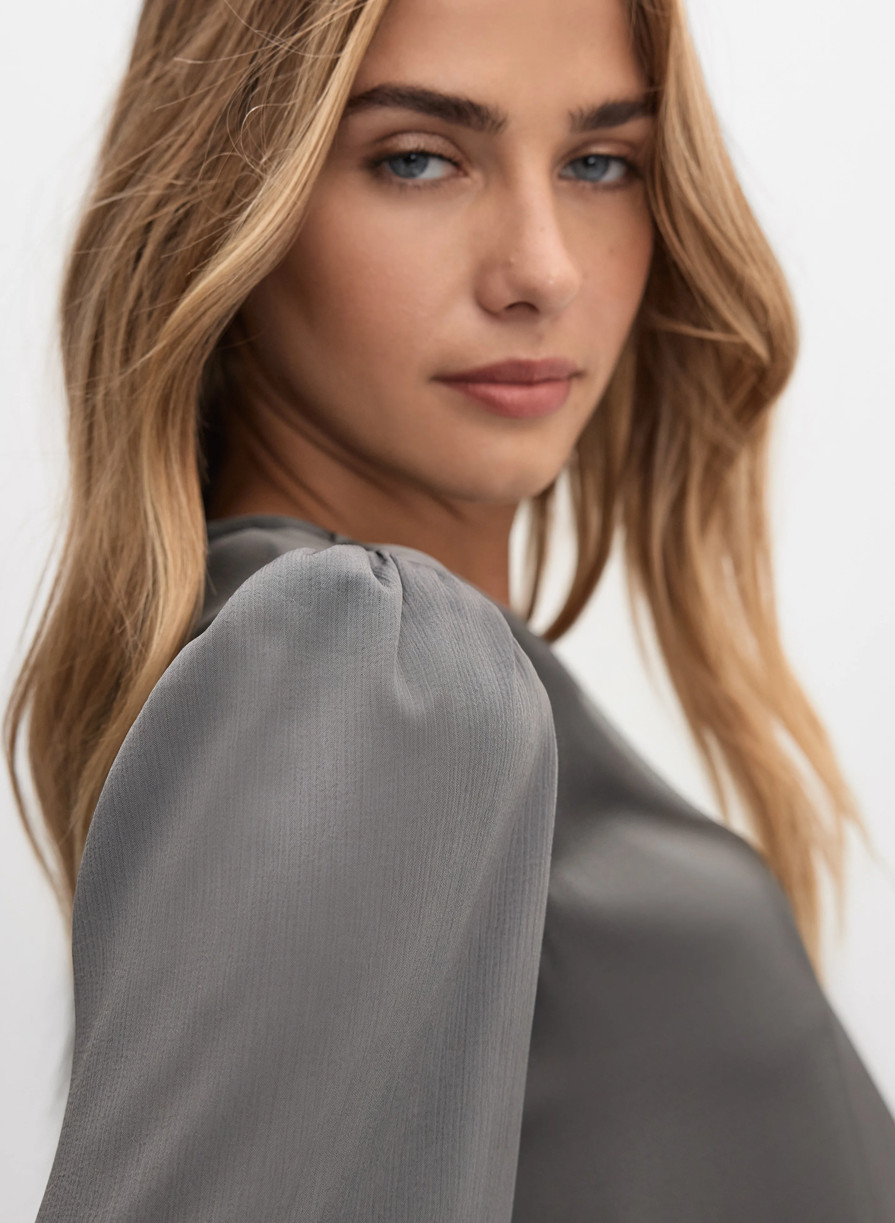 Satin Detail Blouse