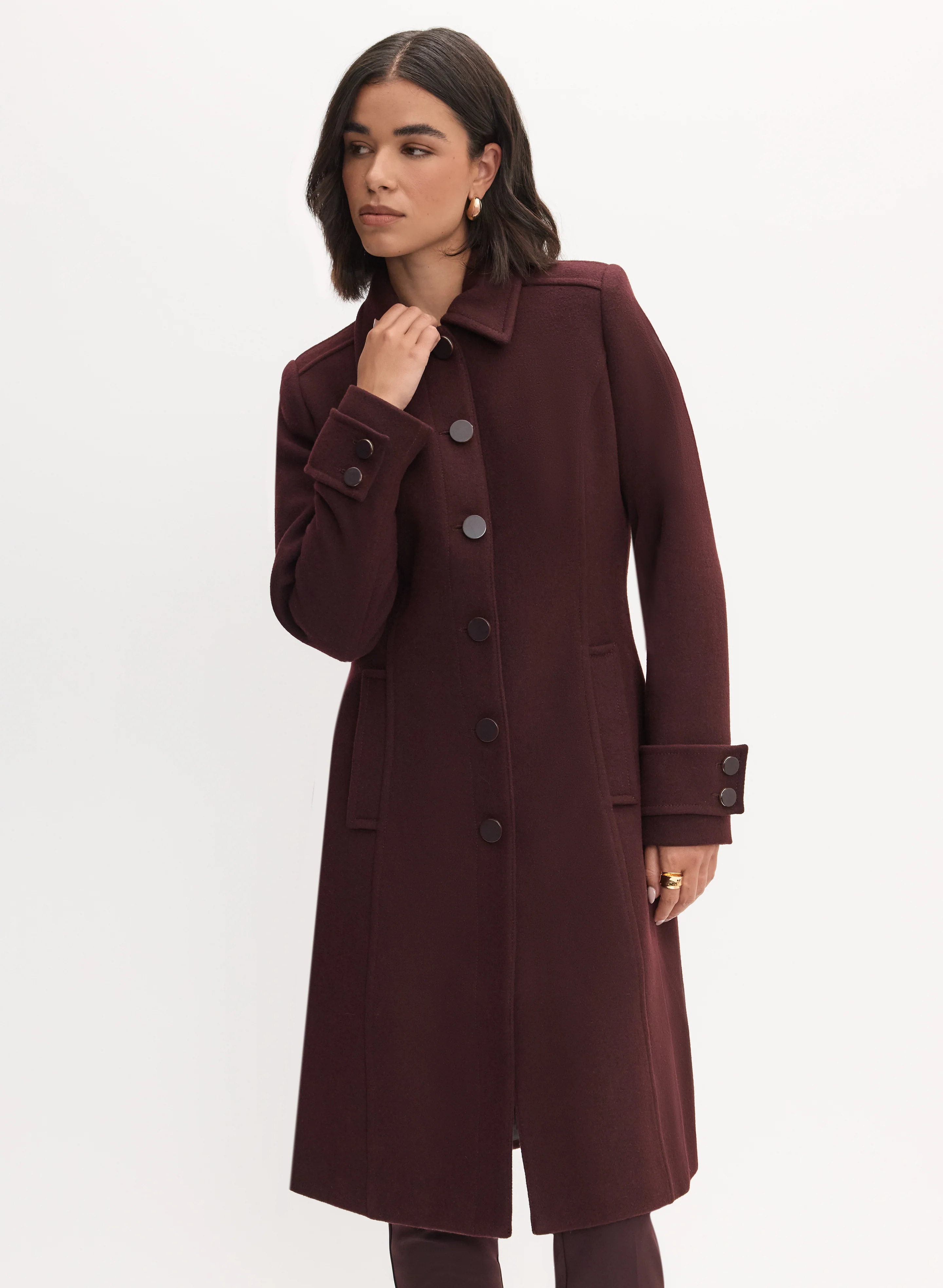 Wool-Blend Coat