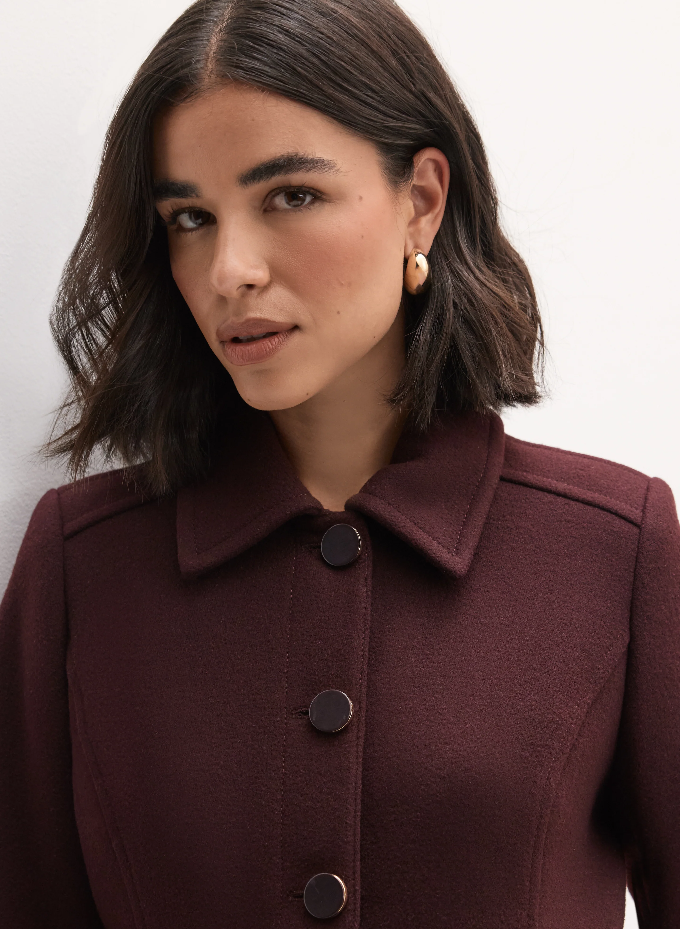 Wool-Blend Coat