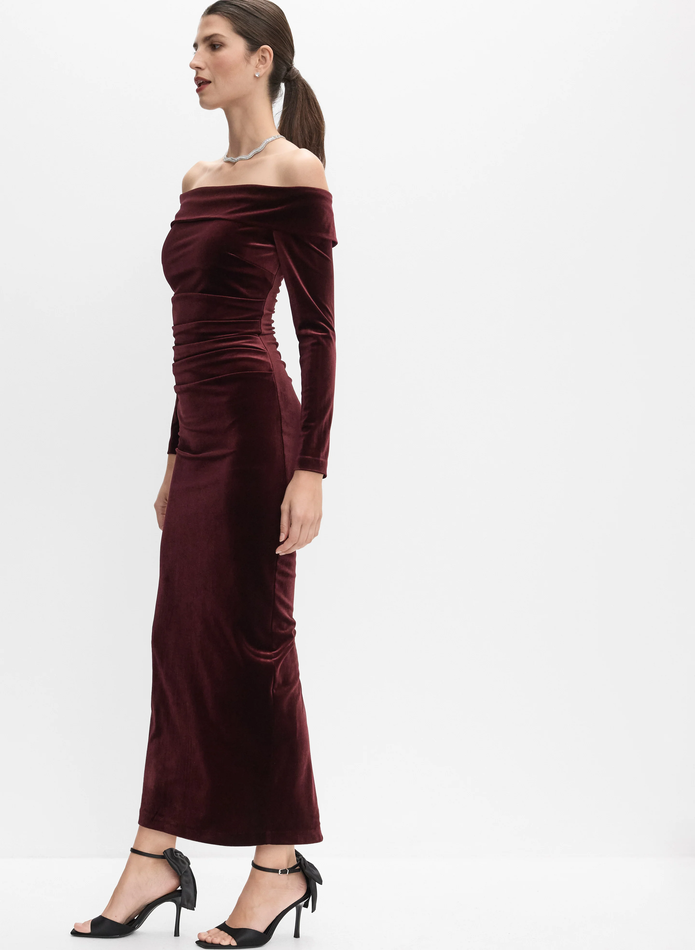Velvet Midi Dress