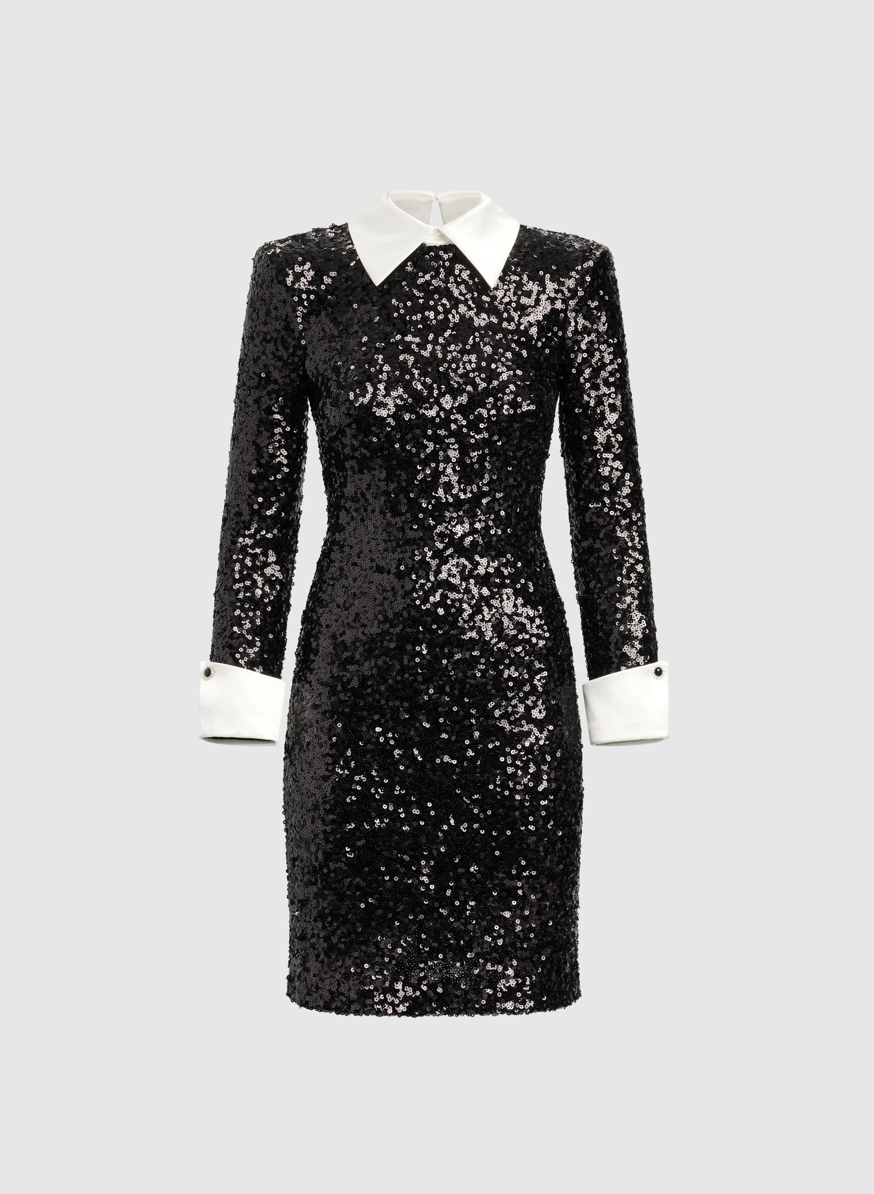 1925-sequined-contrast-collar-dress-5.webp Sequined Contrast Collar Dress