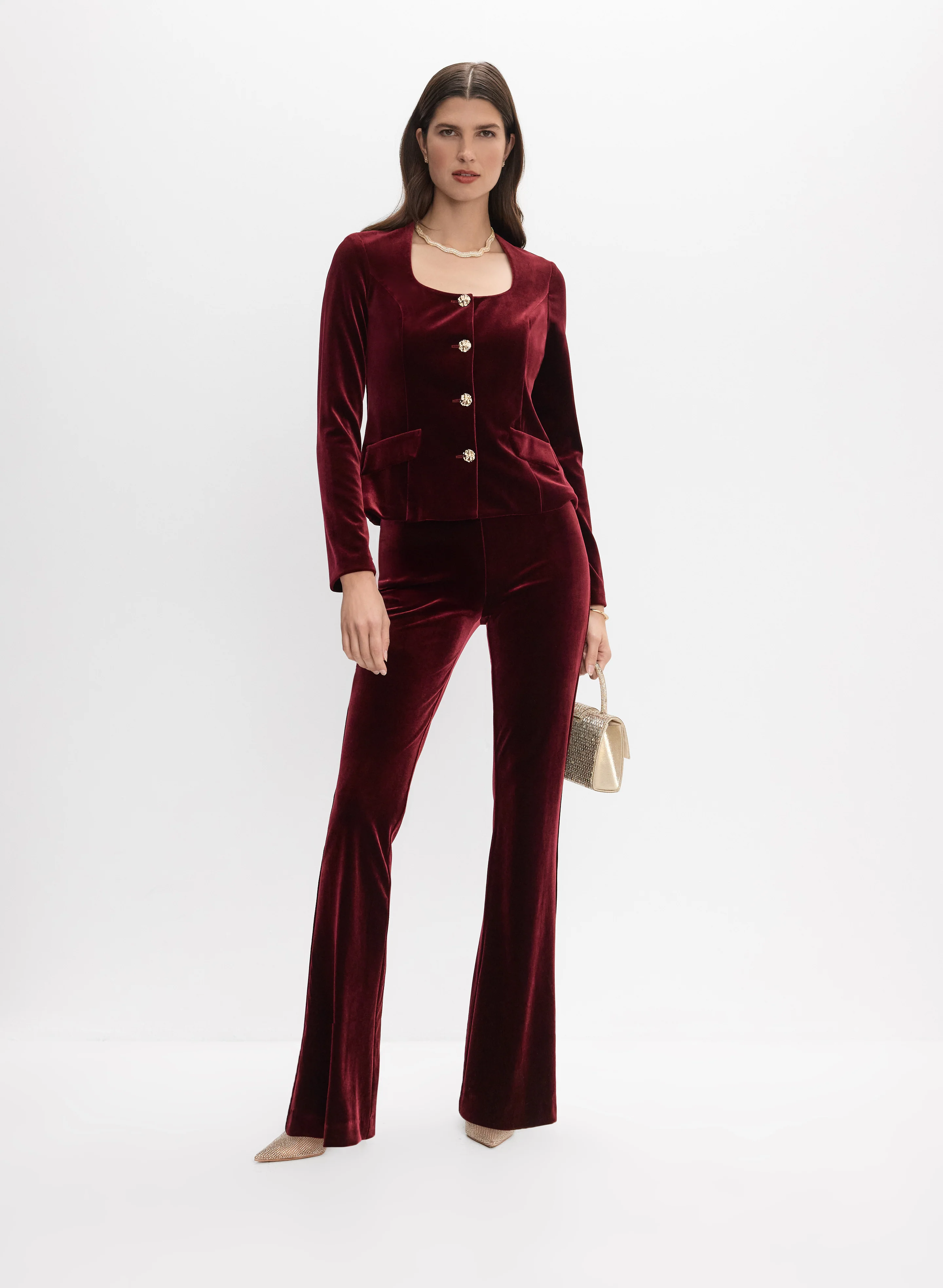 1998-joseph-ribkoff-velvet-button-down-jacket-3.webp Joseph Ribkoff - Velvet Button-Down Jacket