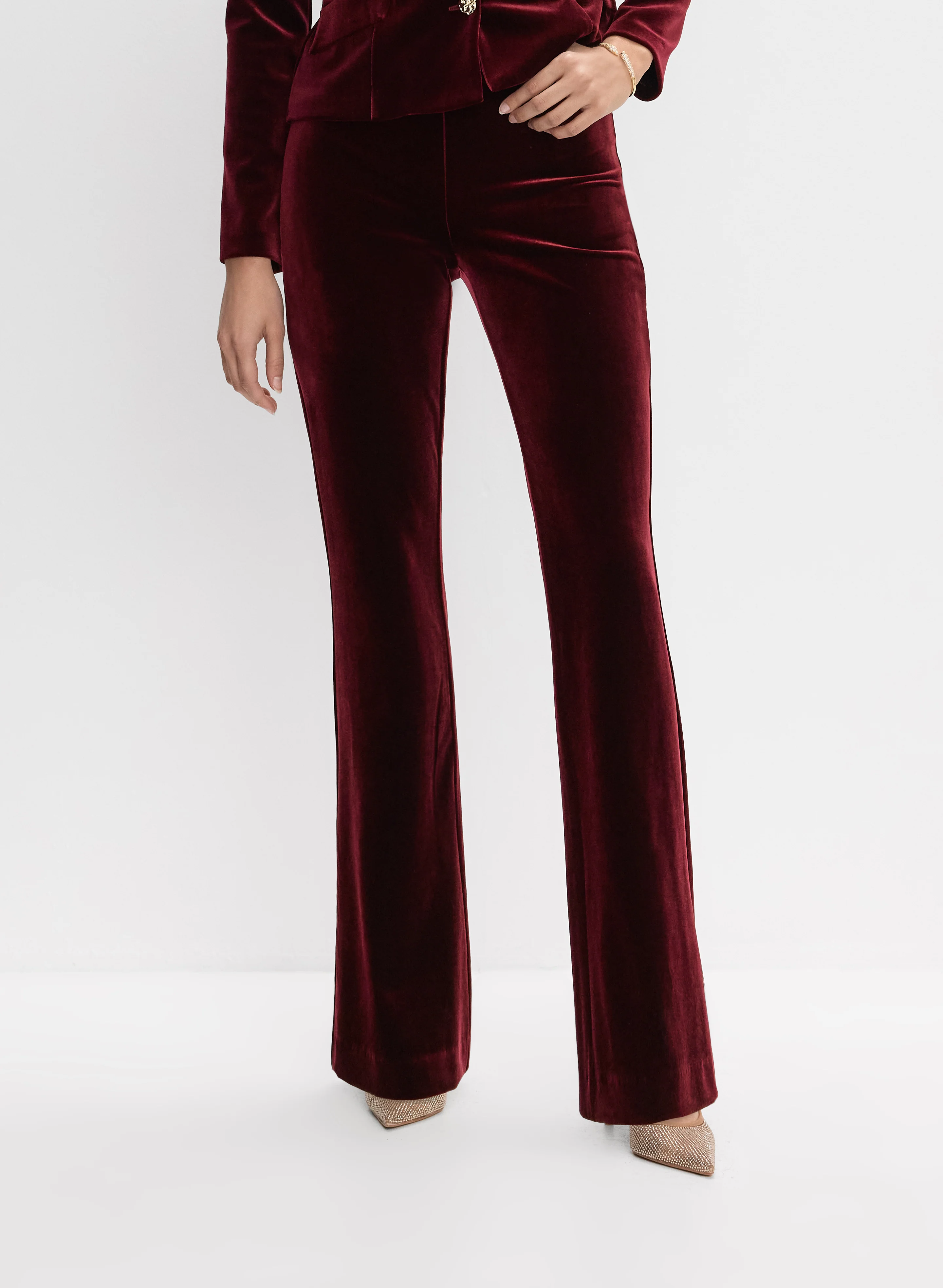 Joseph Ribkoff - Velvet Straight-Leg Pants