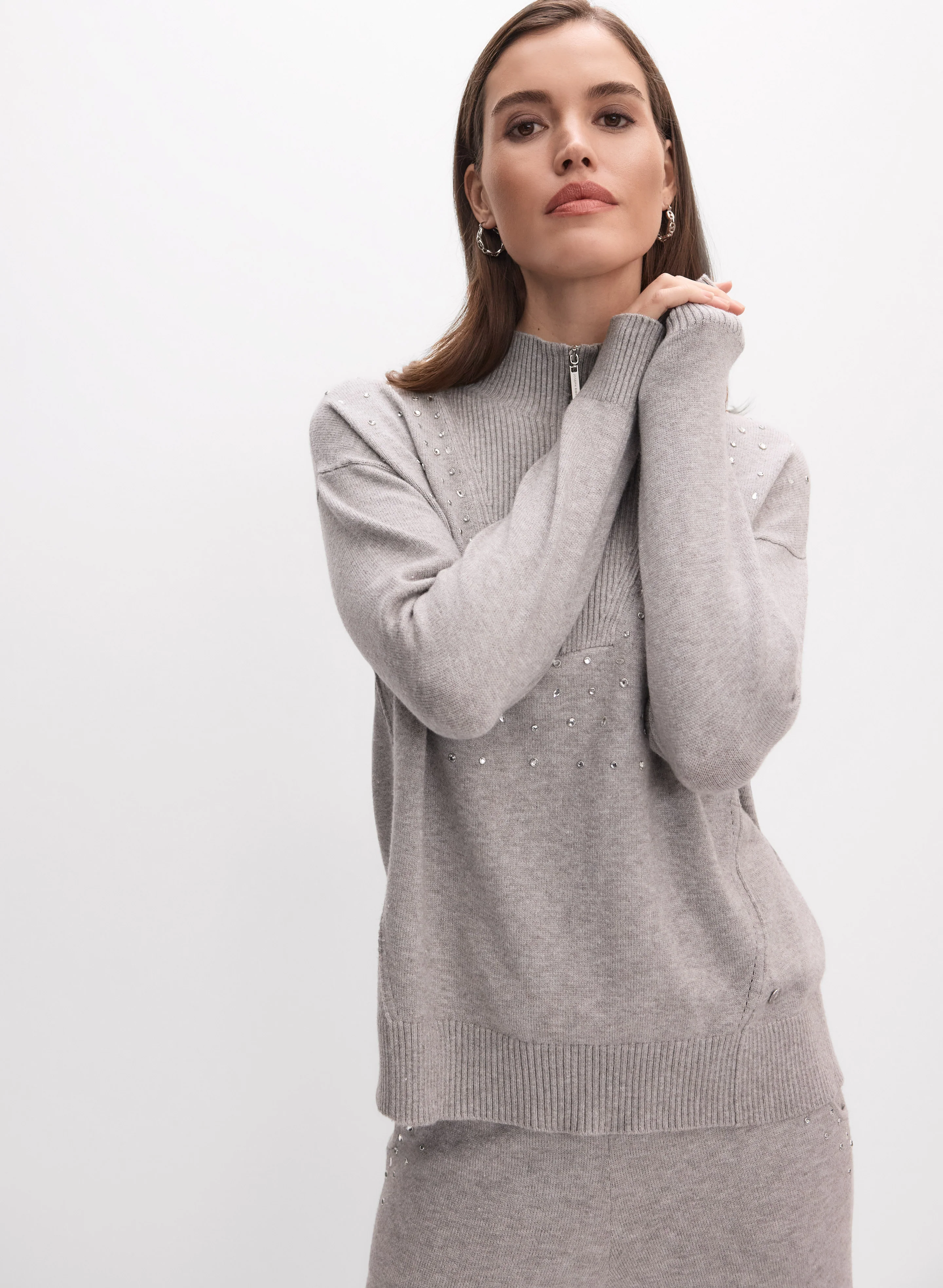 Joseph Ribkoff - Rhinestone Detail Pullover