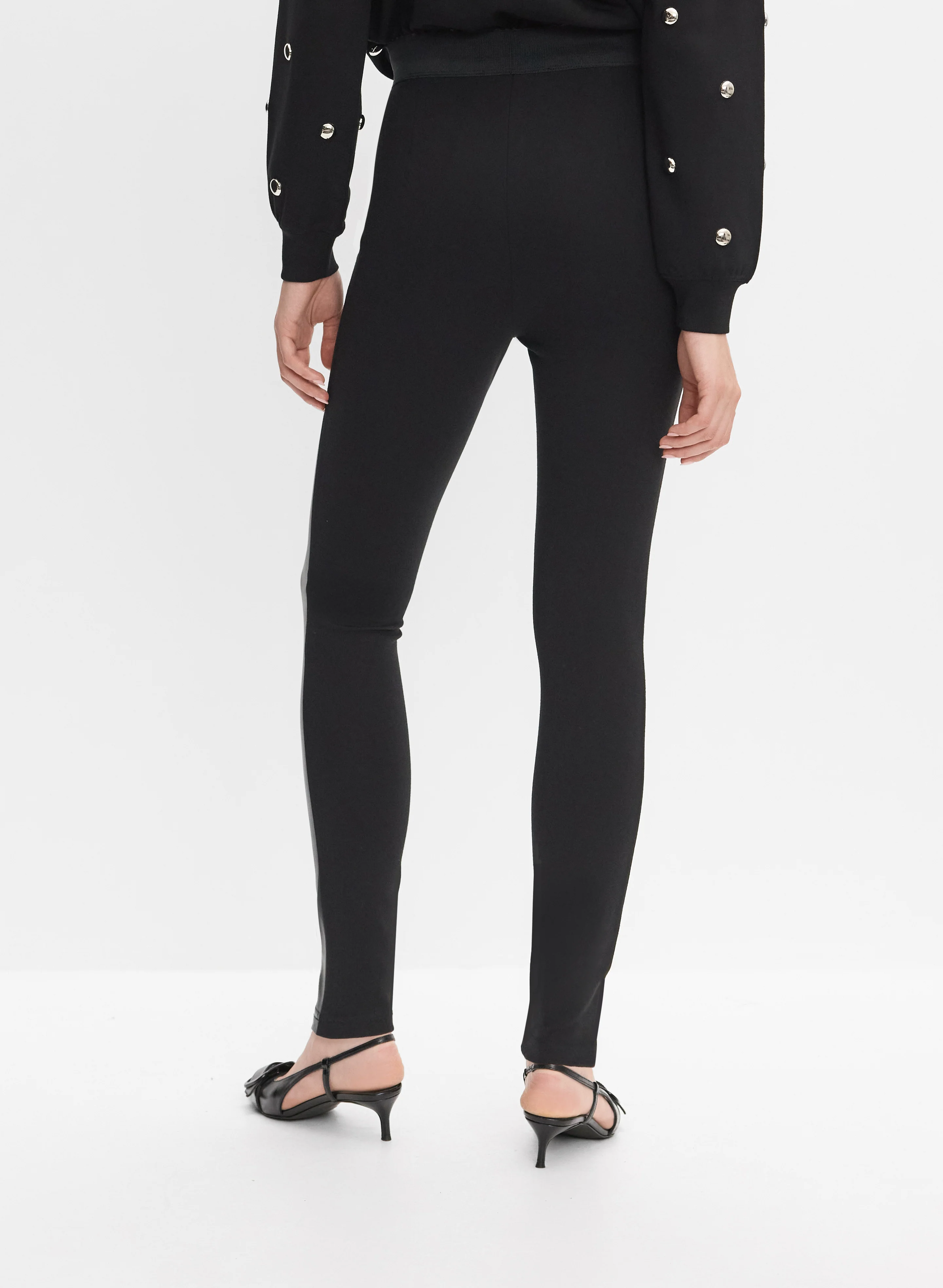 Kayla Vegan Leather Front Leggings