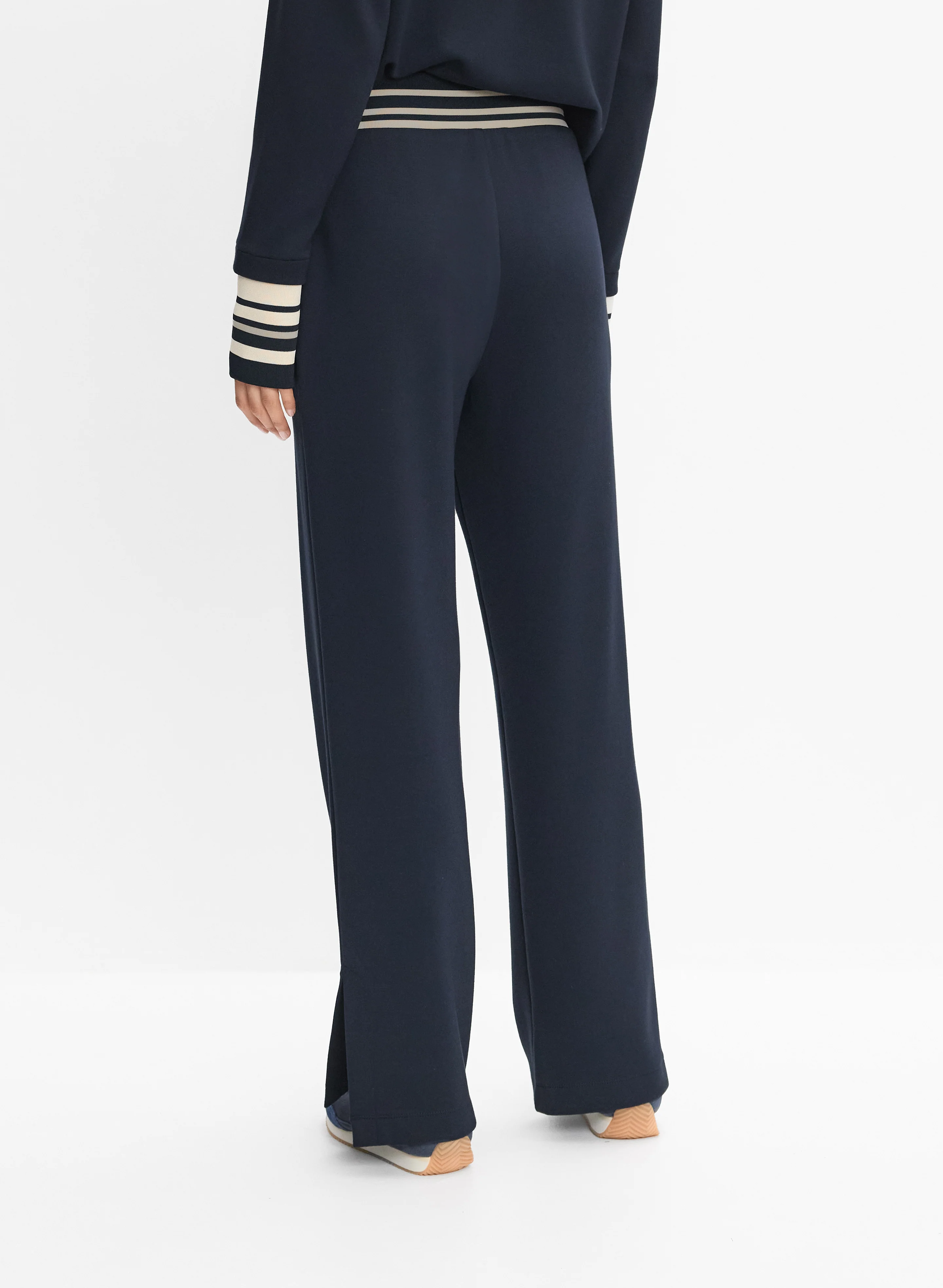 Striped Trim Knit Pants