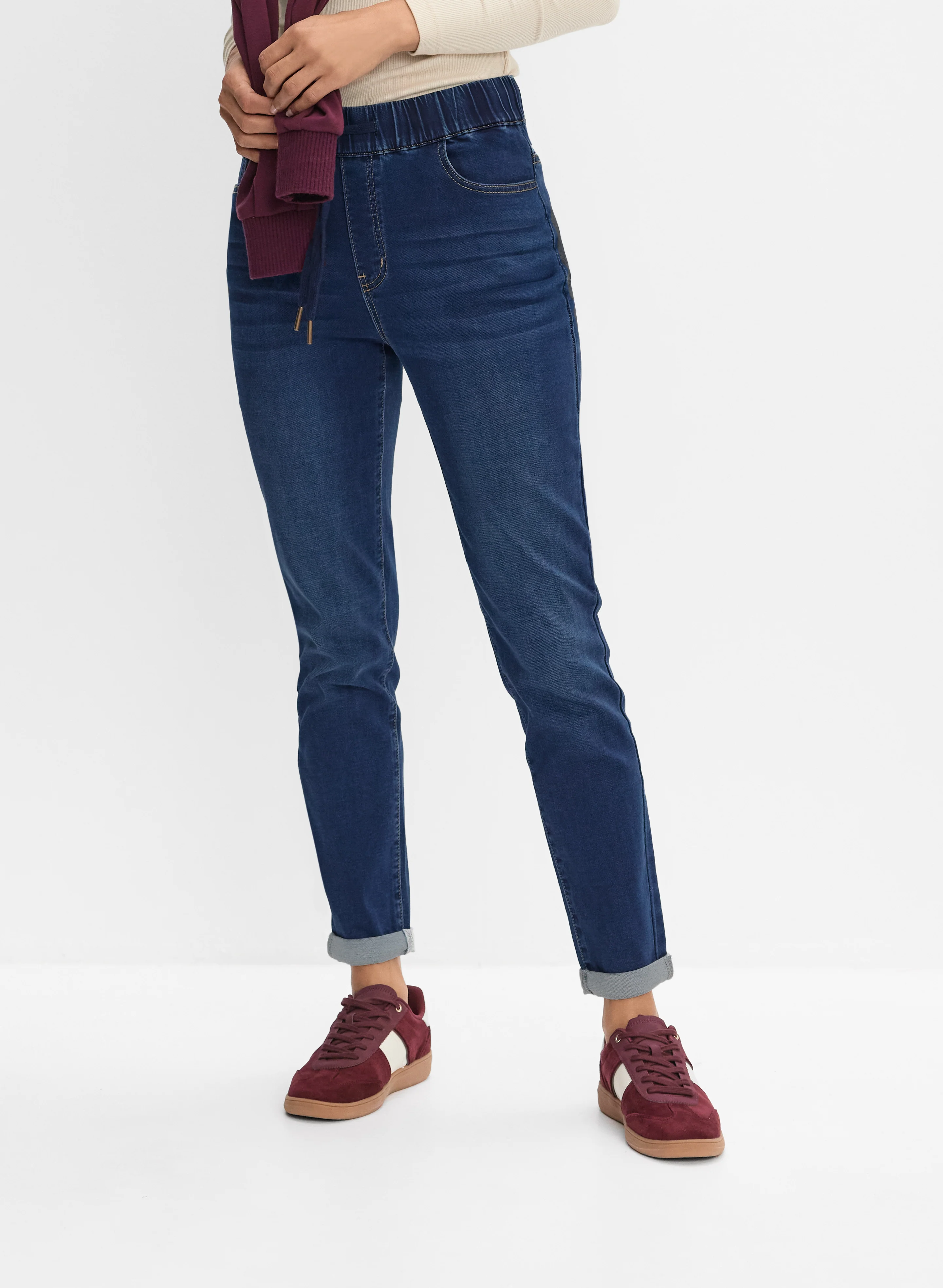 Pull-On Knit Jeans