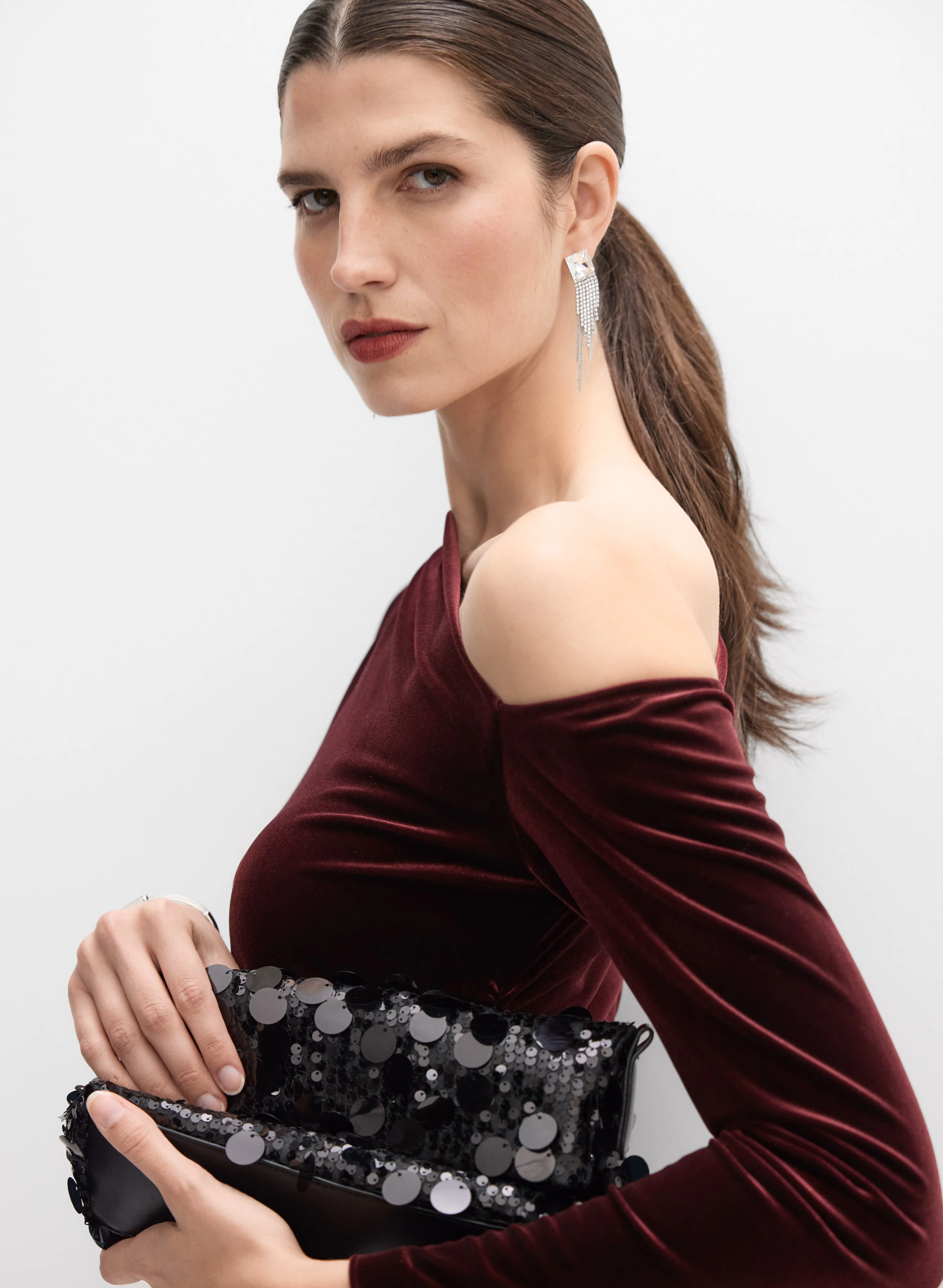 Asymmetrical Neck Dress