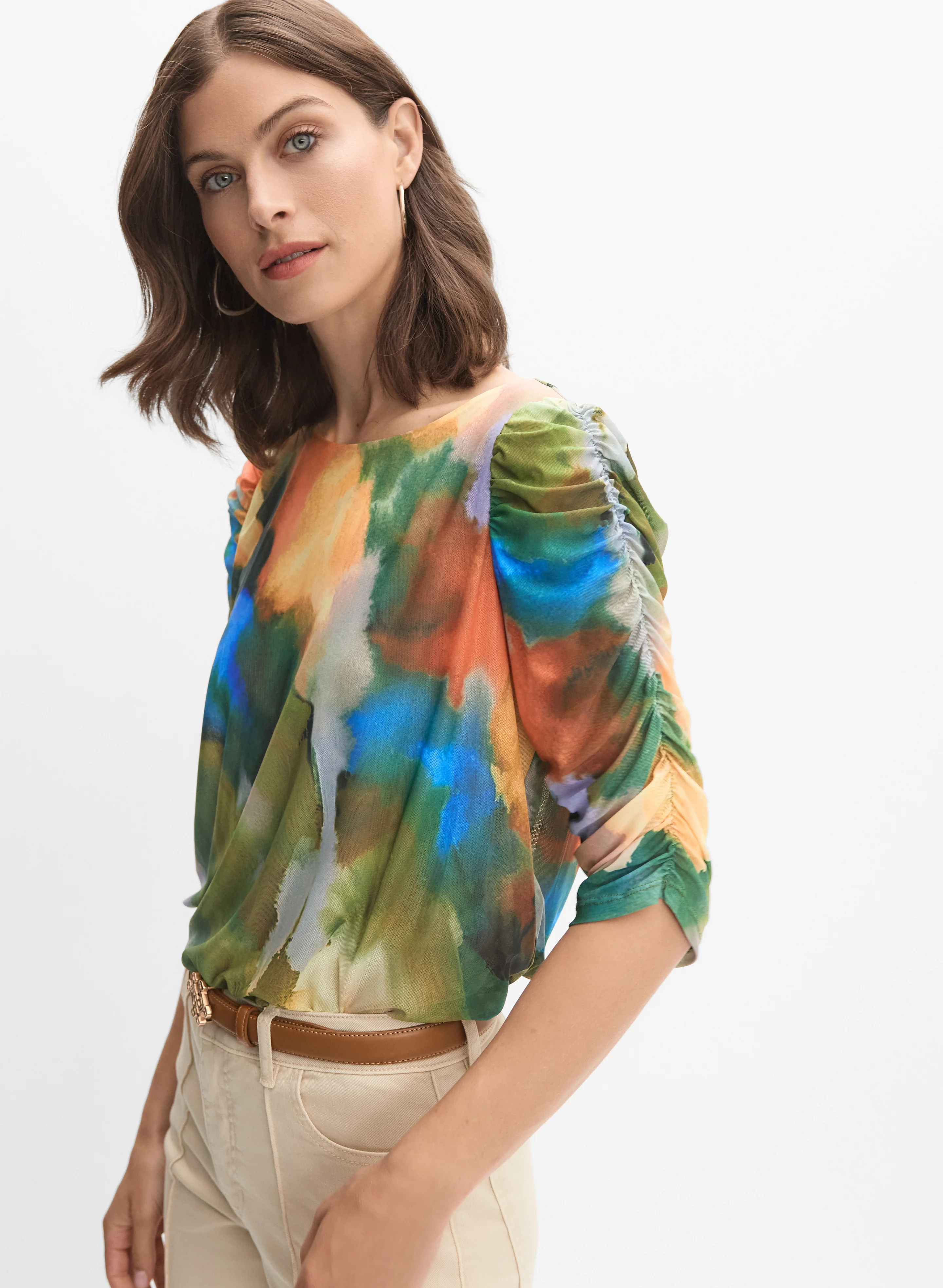Abstract Watercolour Top