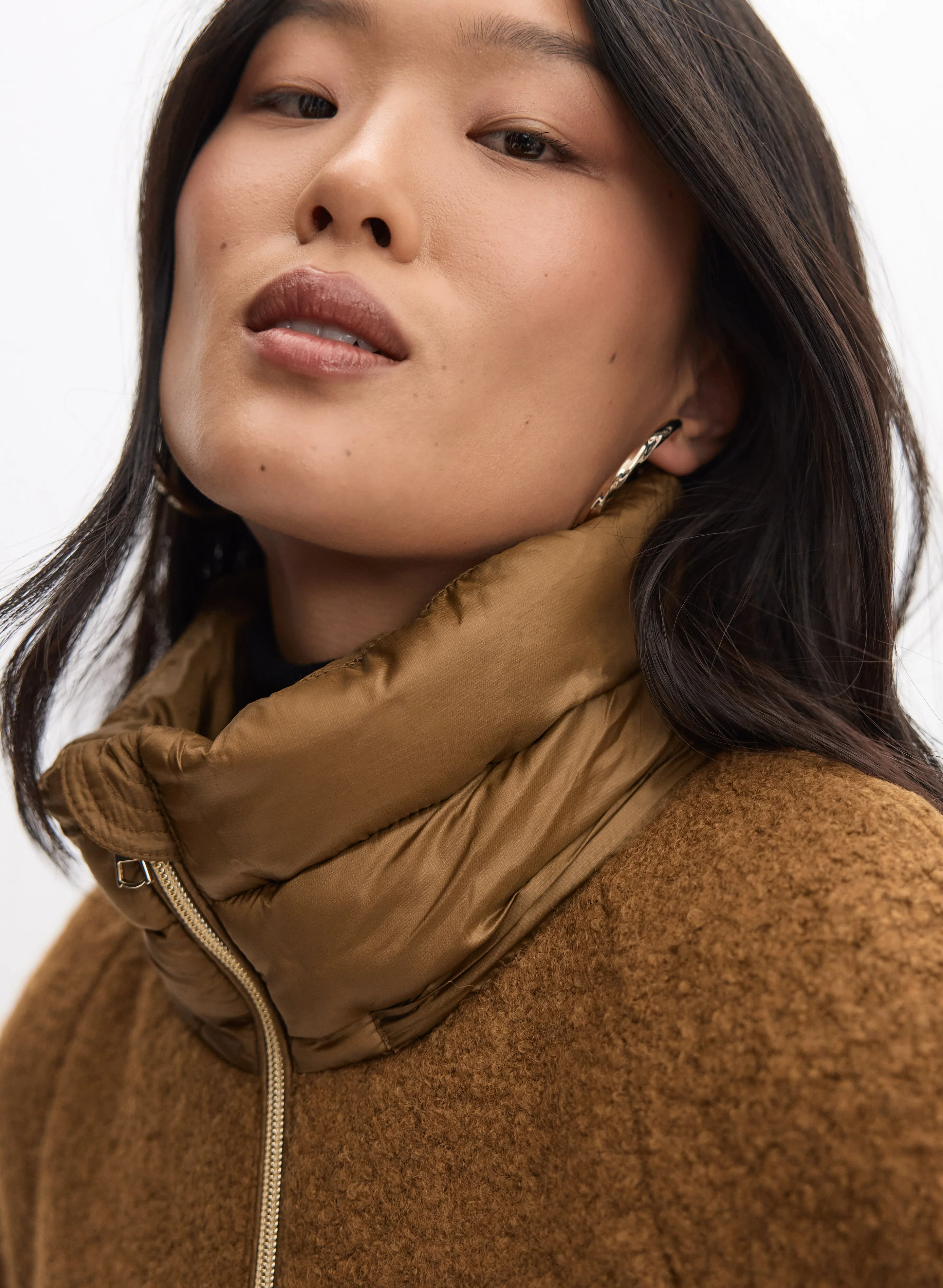 Boiled Wool-Blend Coat