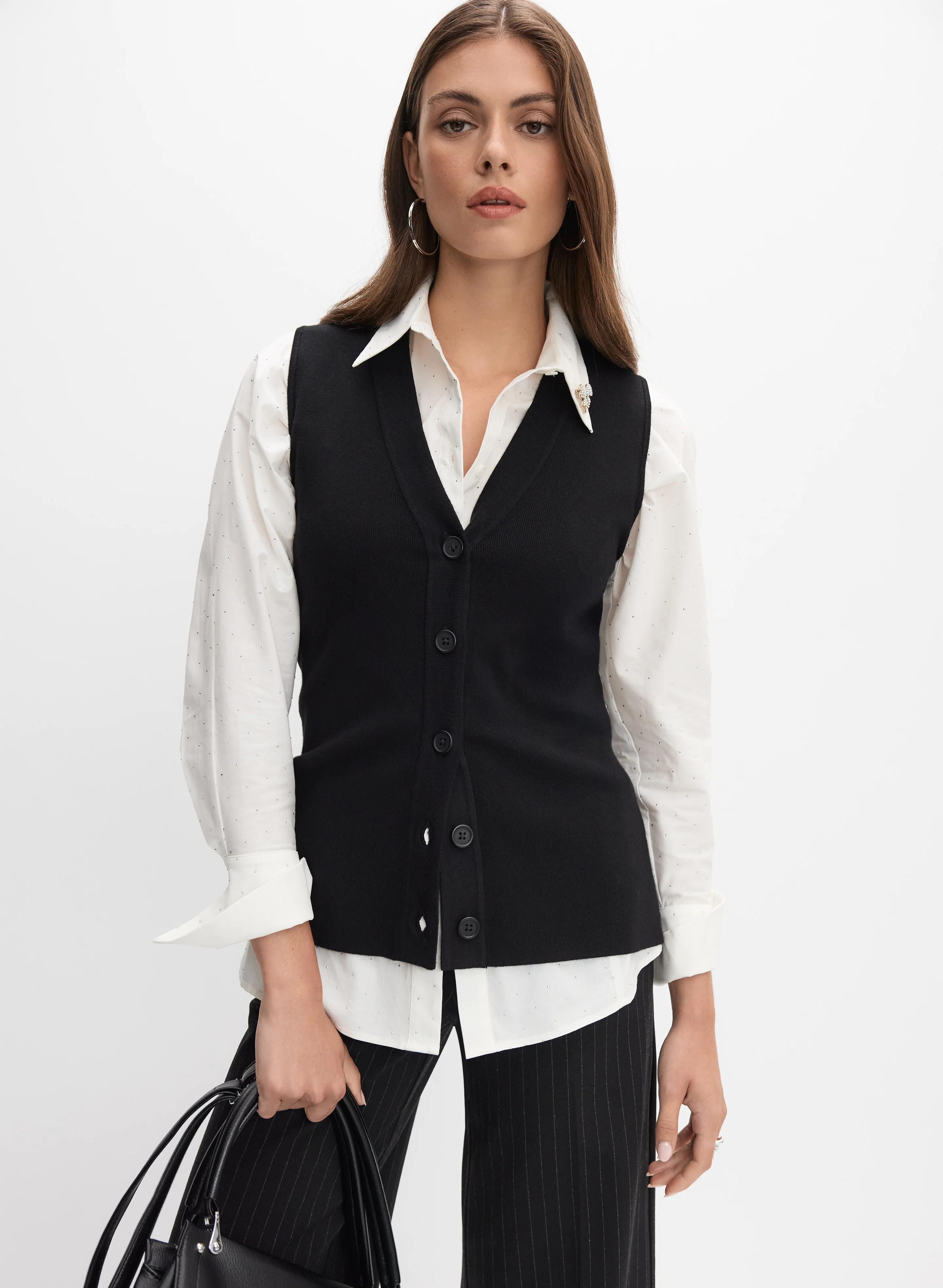 Button-Down Sweater Vest